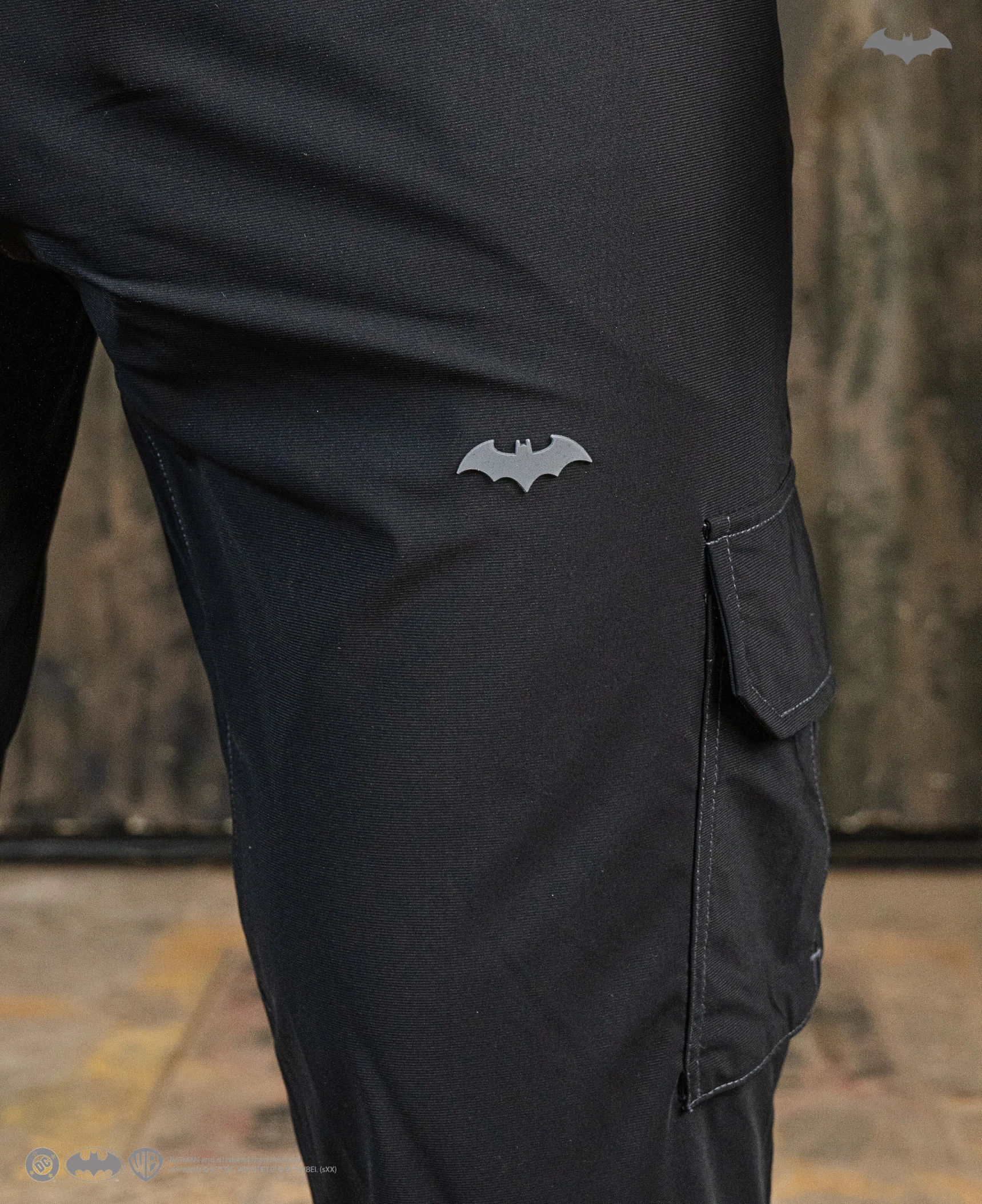 BATMAN Utility Cargo Performance Joggers - Arkham Black - Image 4
