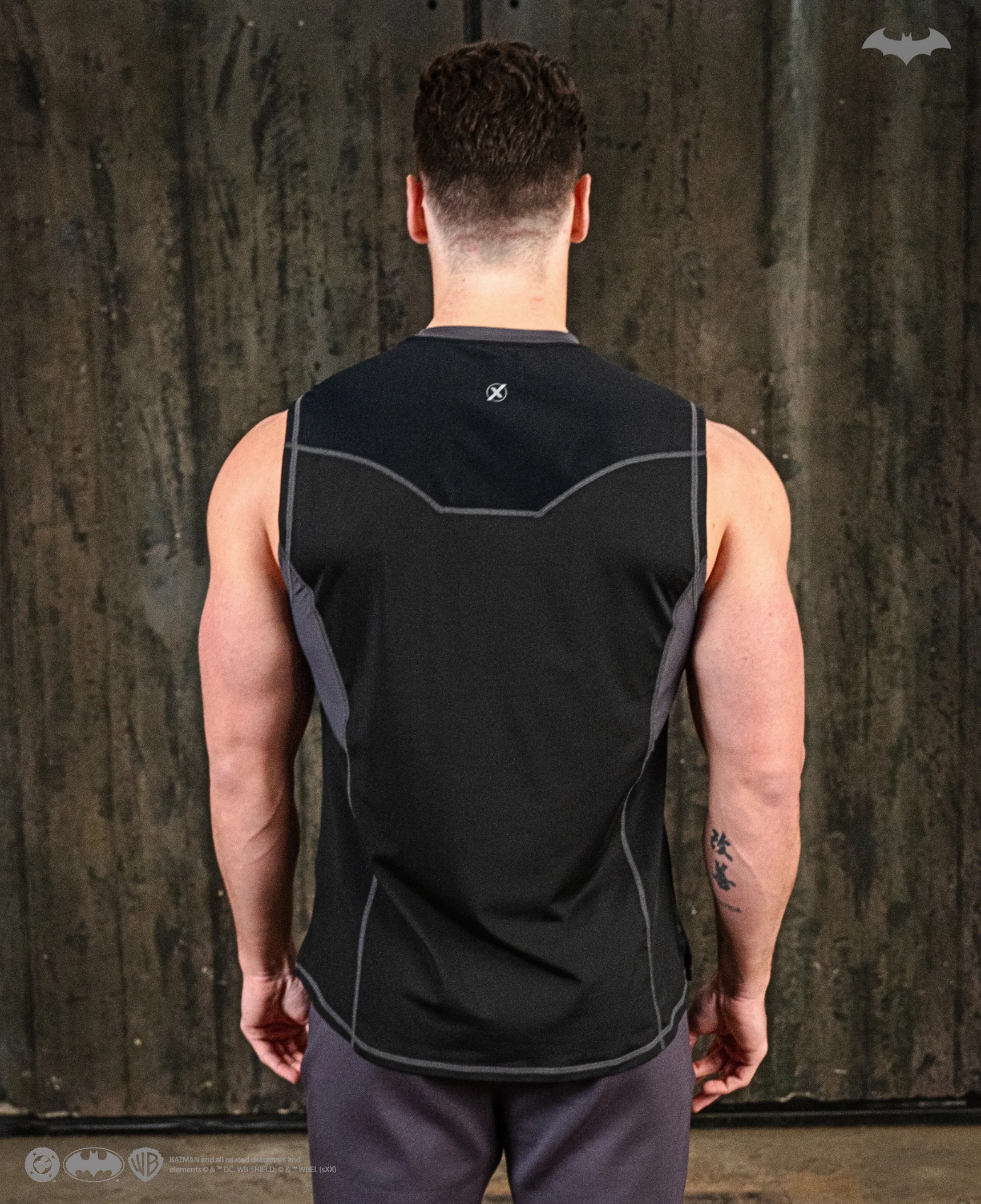 BATMAN Performance Tank Top - Arkham Black - Image 3