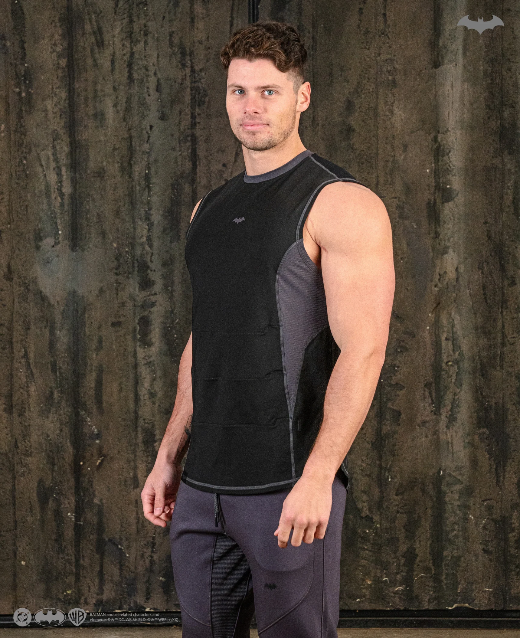 BATMAN Performance Tank Top - Arkham Black - Image 7
