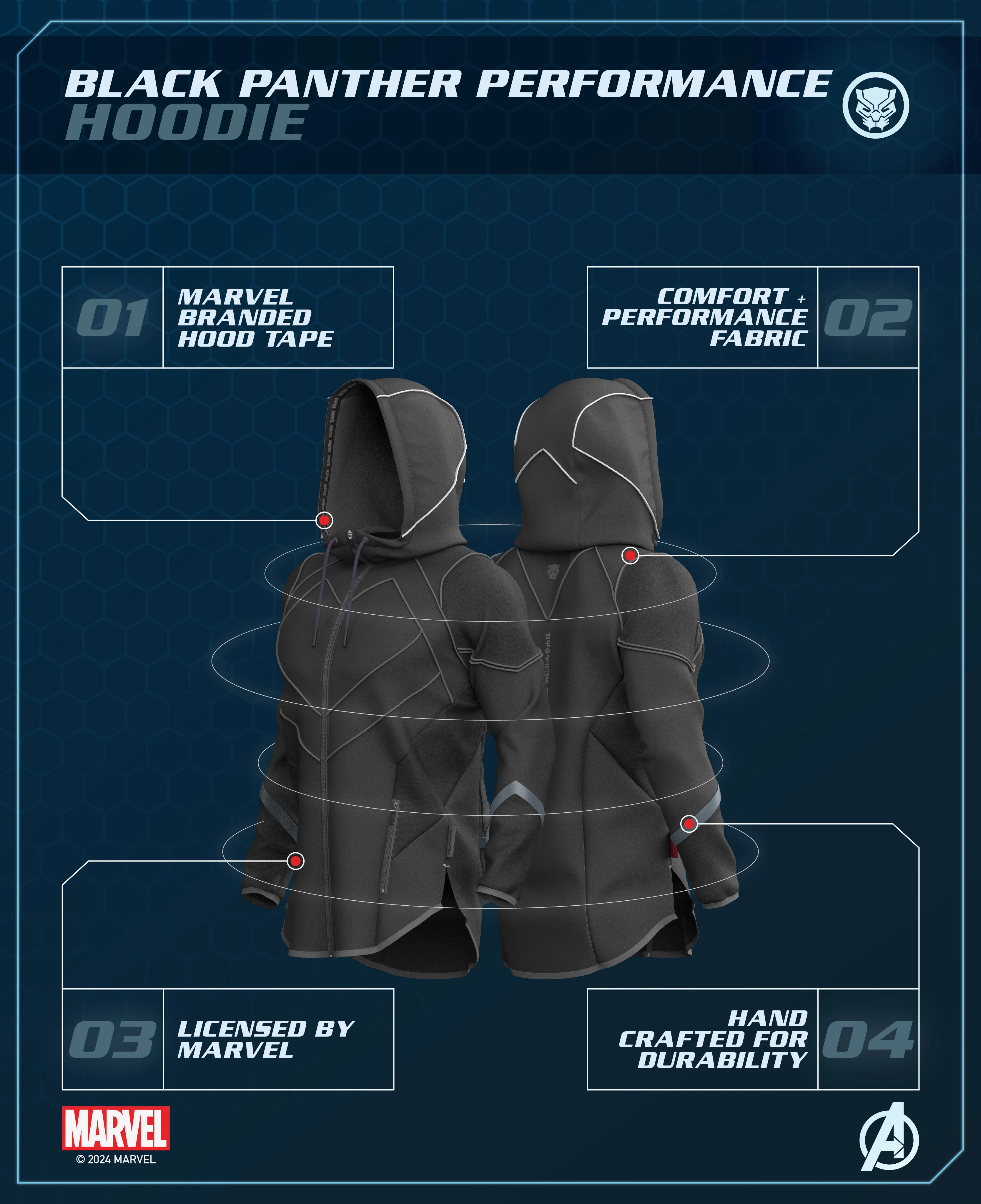 BLACK PANTHER Performance Hoodie - Image 11