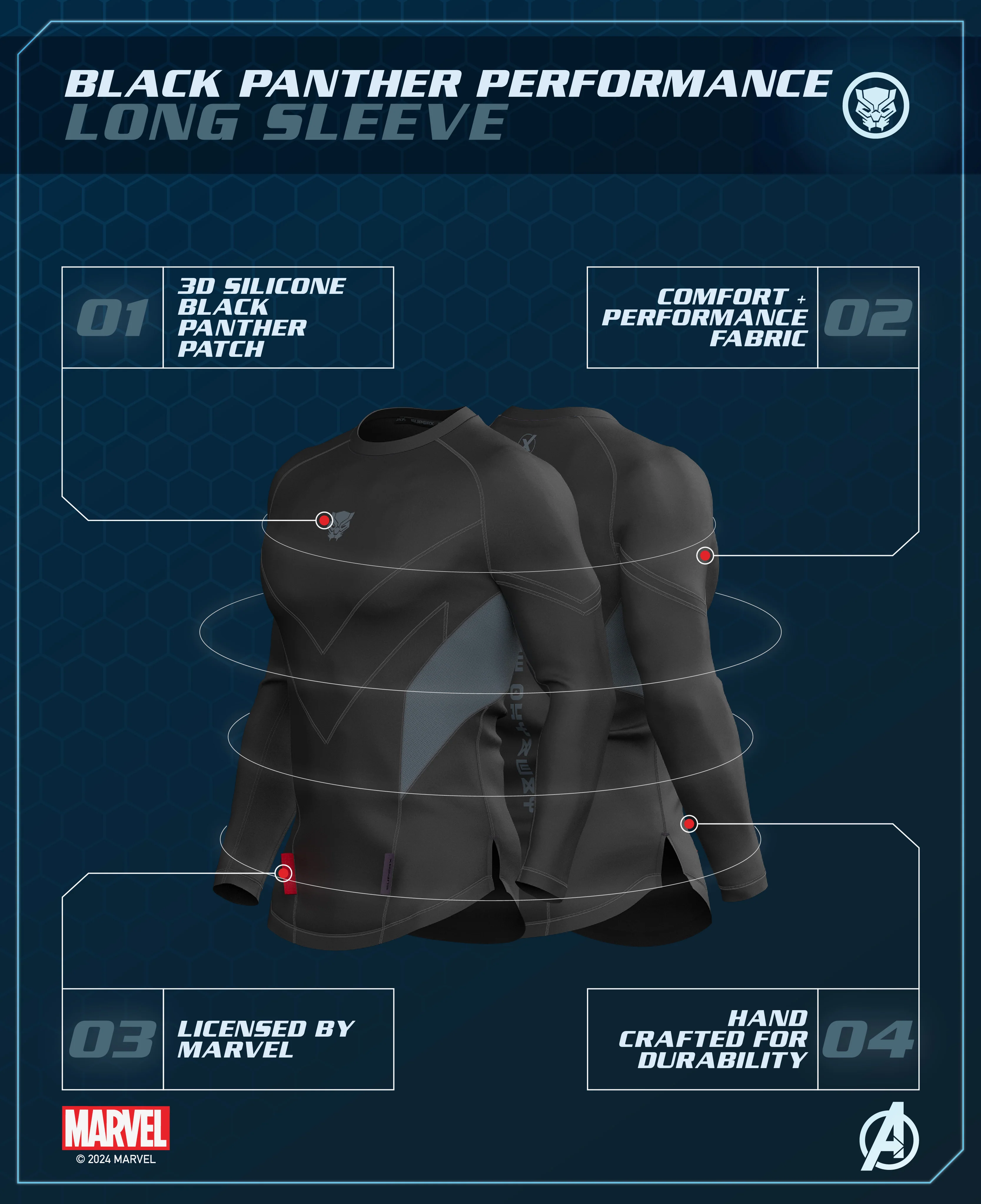 BLACK PANTHER Performance Long Sleeve - Image 8