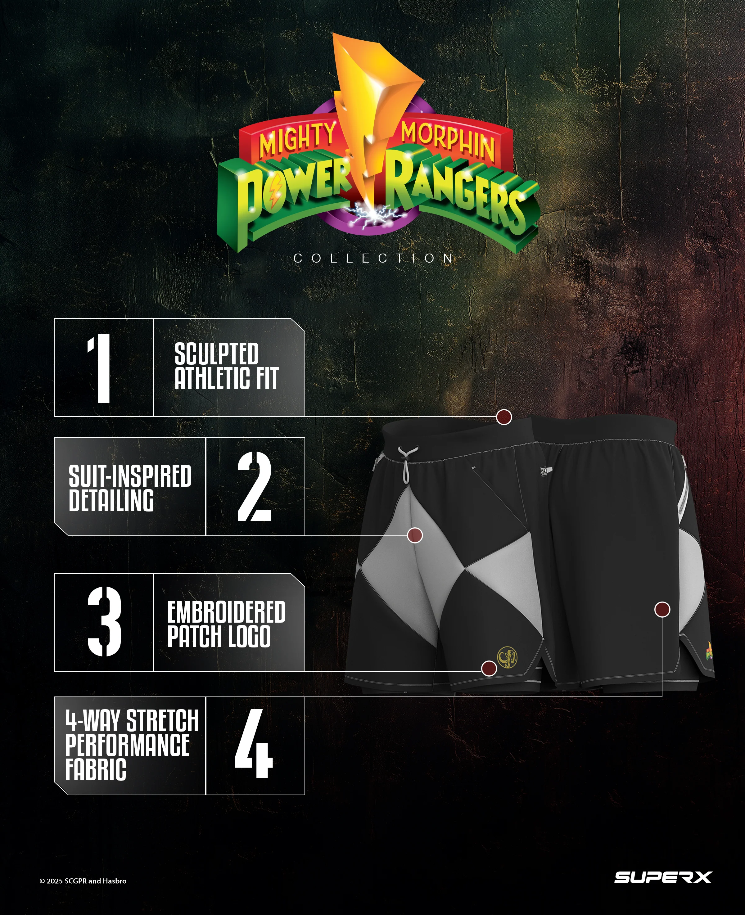 Black Ranger 7" Performance Shorts w/ Liner - Image 7
