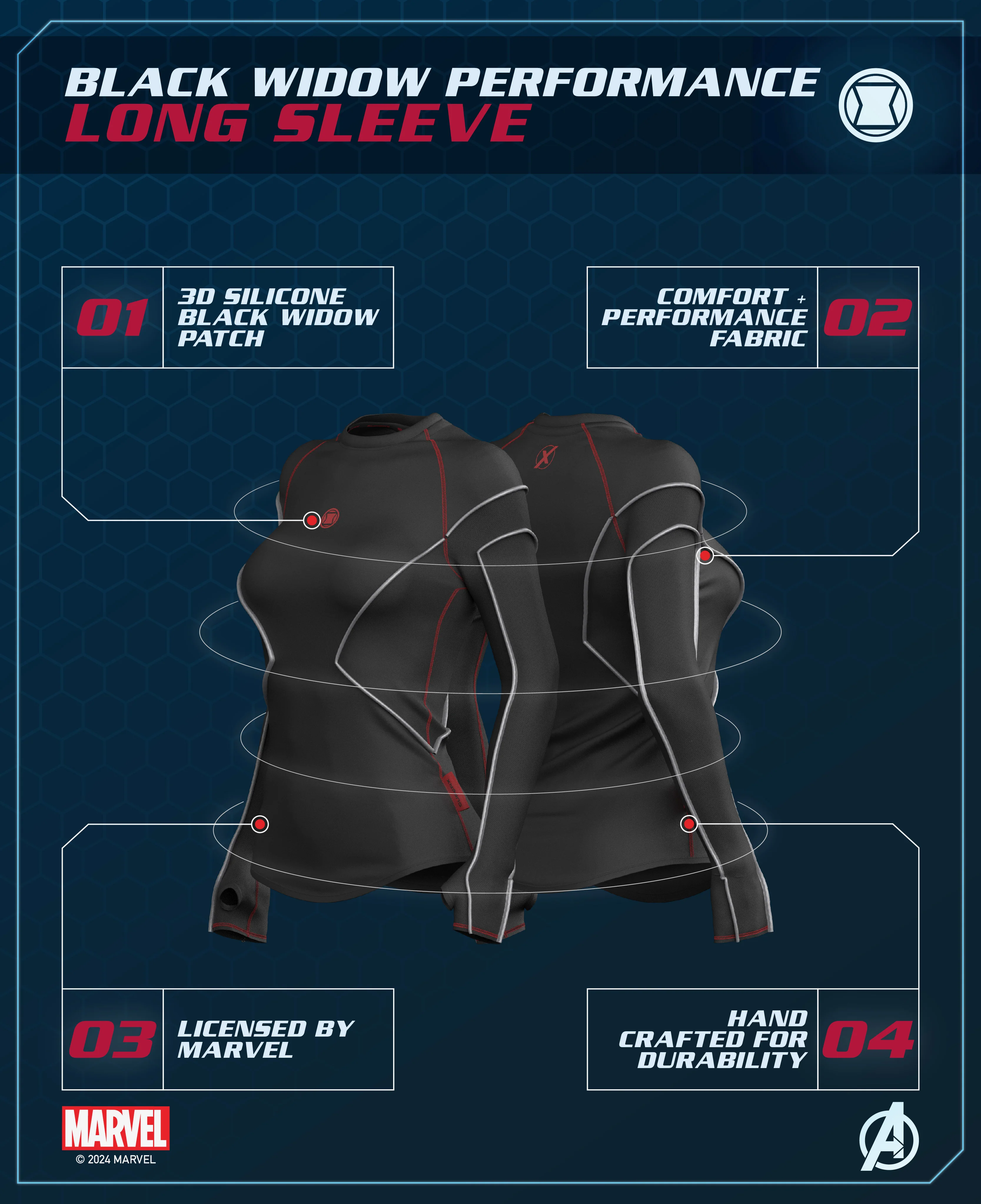 BLACK WIDOW Performance Long Sleeve - Image 5