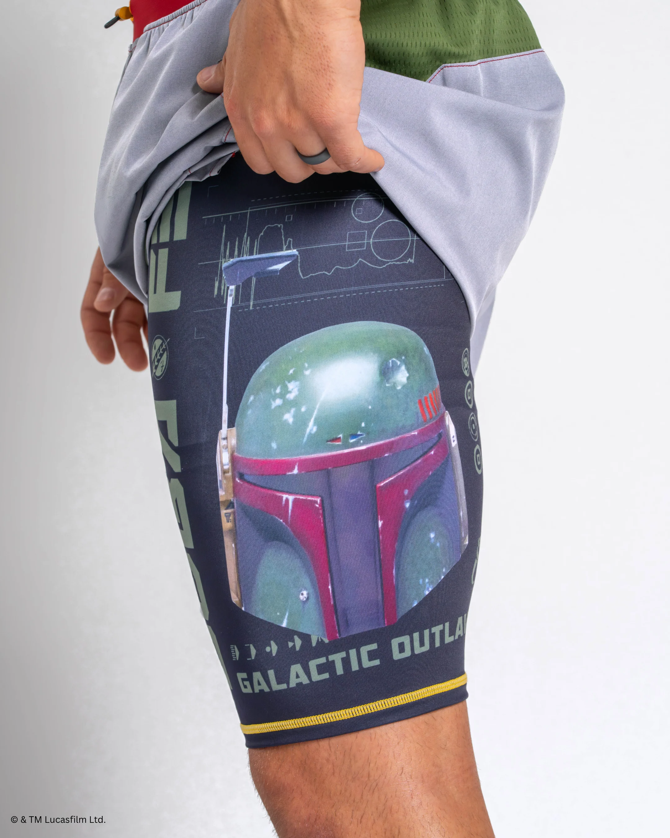 BOBA FETT 7" Performance Shorts w/Liner - Image 9