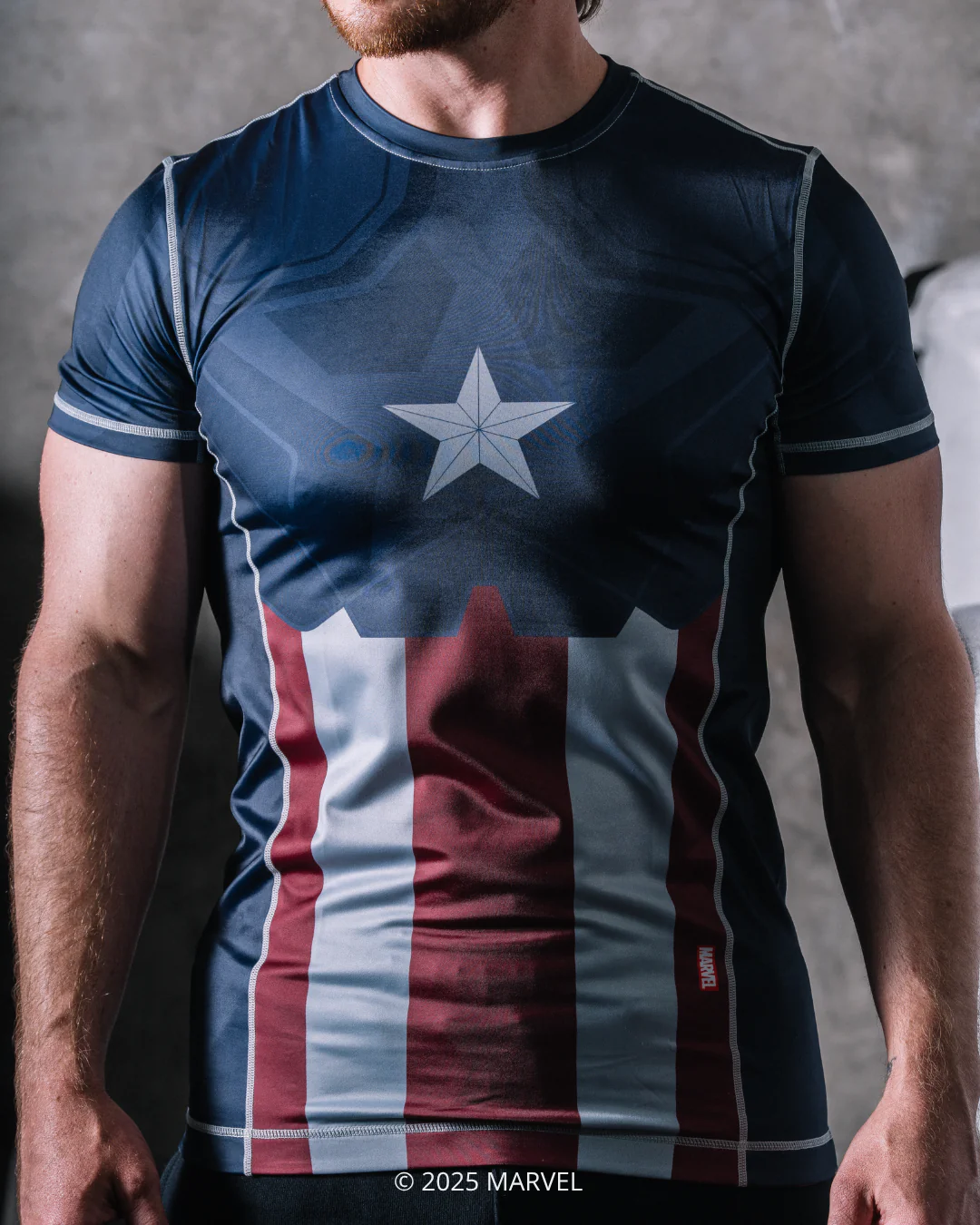 Captain America Short Sleeve MMA Rash Guard - Image 7