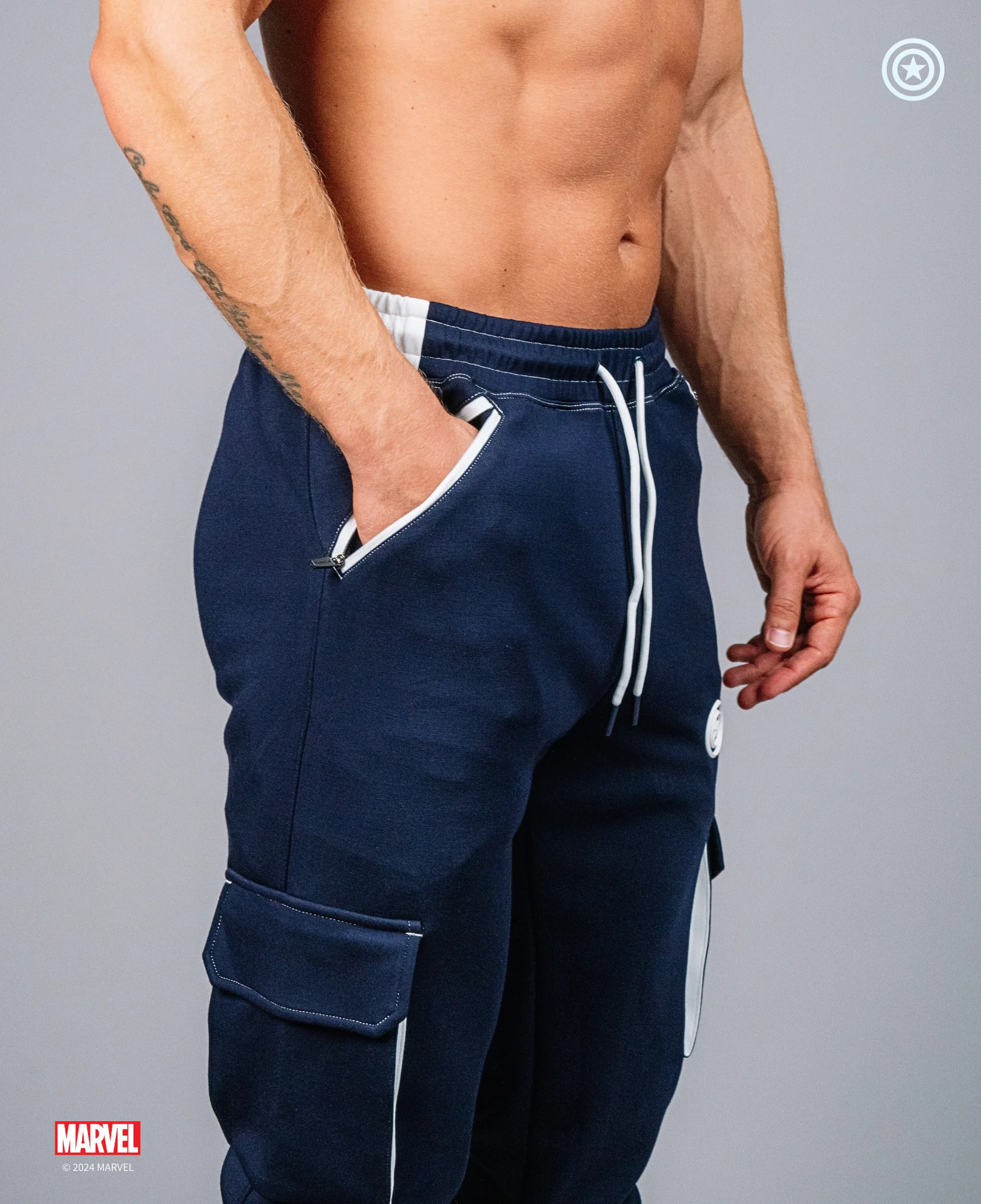 CAPTAIN AMERICA Limited Edition Performance Cargo Joggers - Image 6