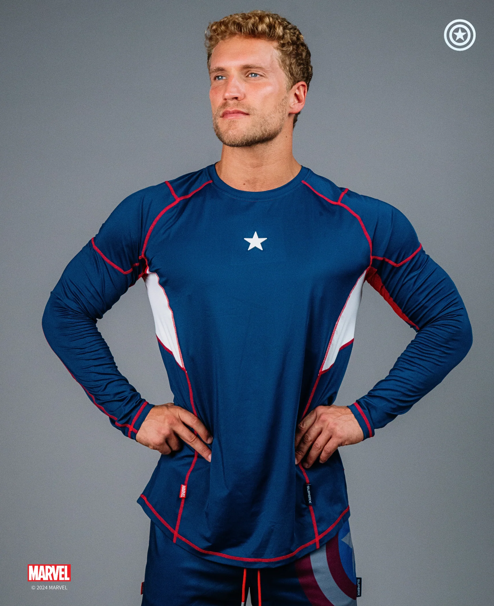CAPTAIN AMERICA Performance Long Sleeve - Image 9
