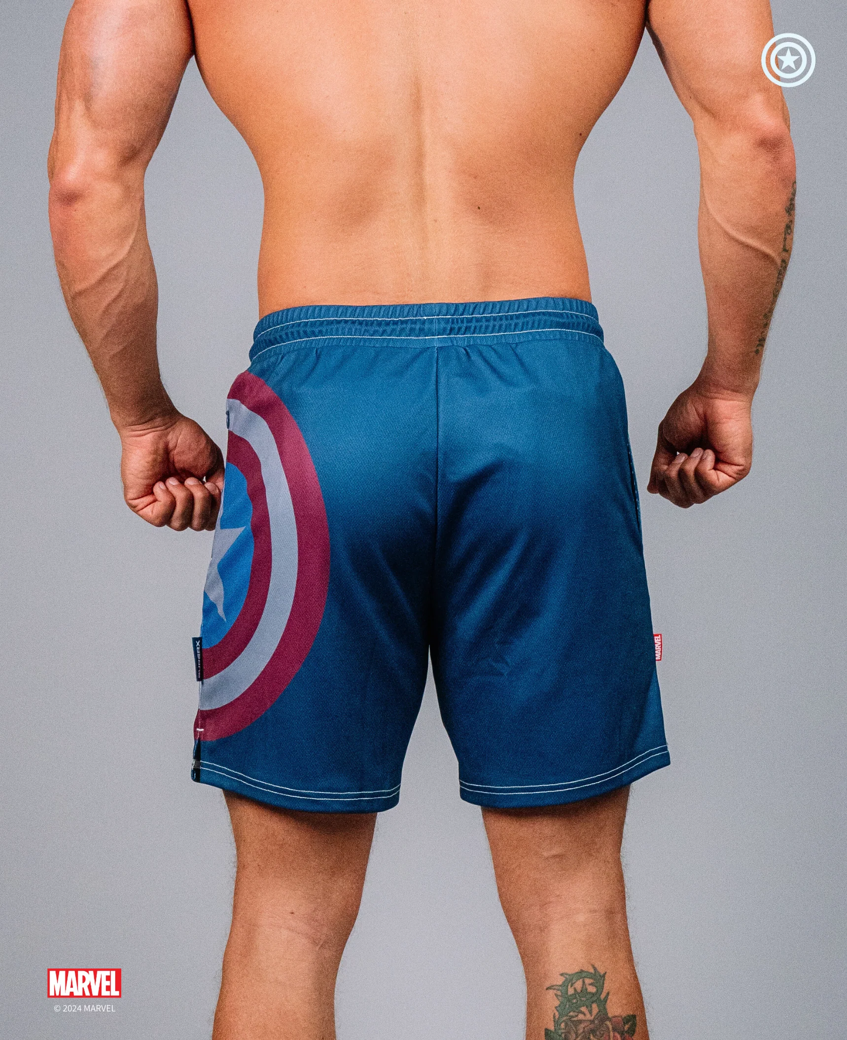 CAPTAIN AMERICA Shield Performance Shorts - Image 3