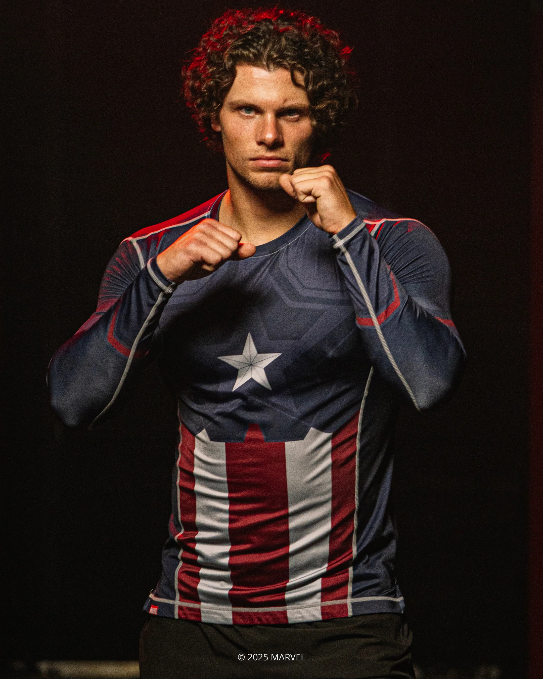 Captain America Long Sleeve MMA Rash Guard - Image 12