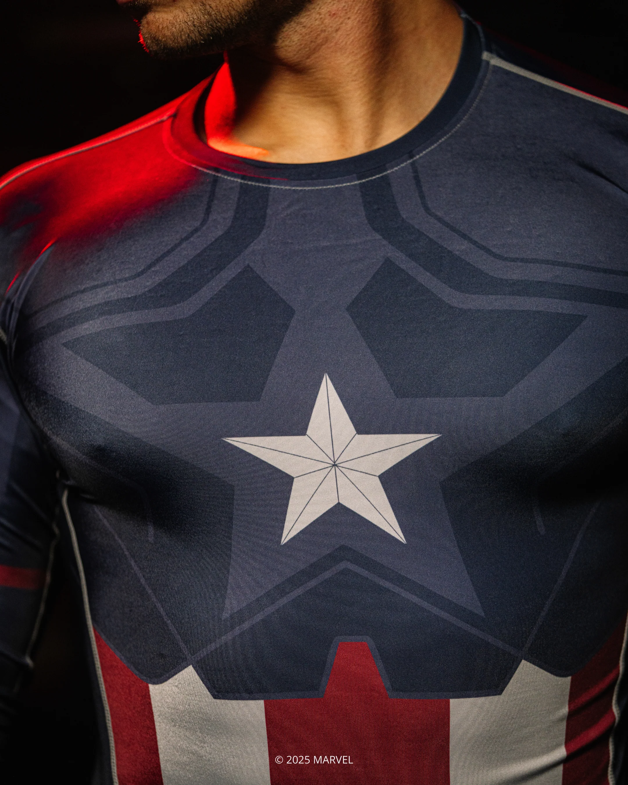 Captain America Long Sleeve MMA Rash Guard - Image 13