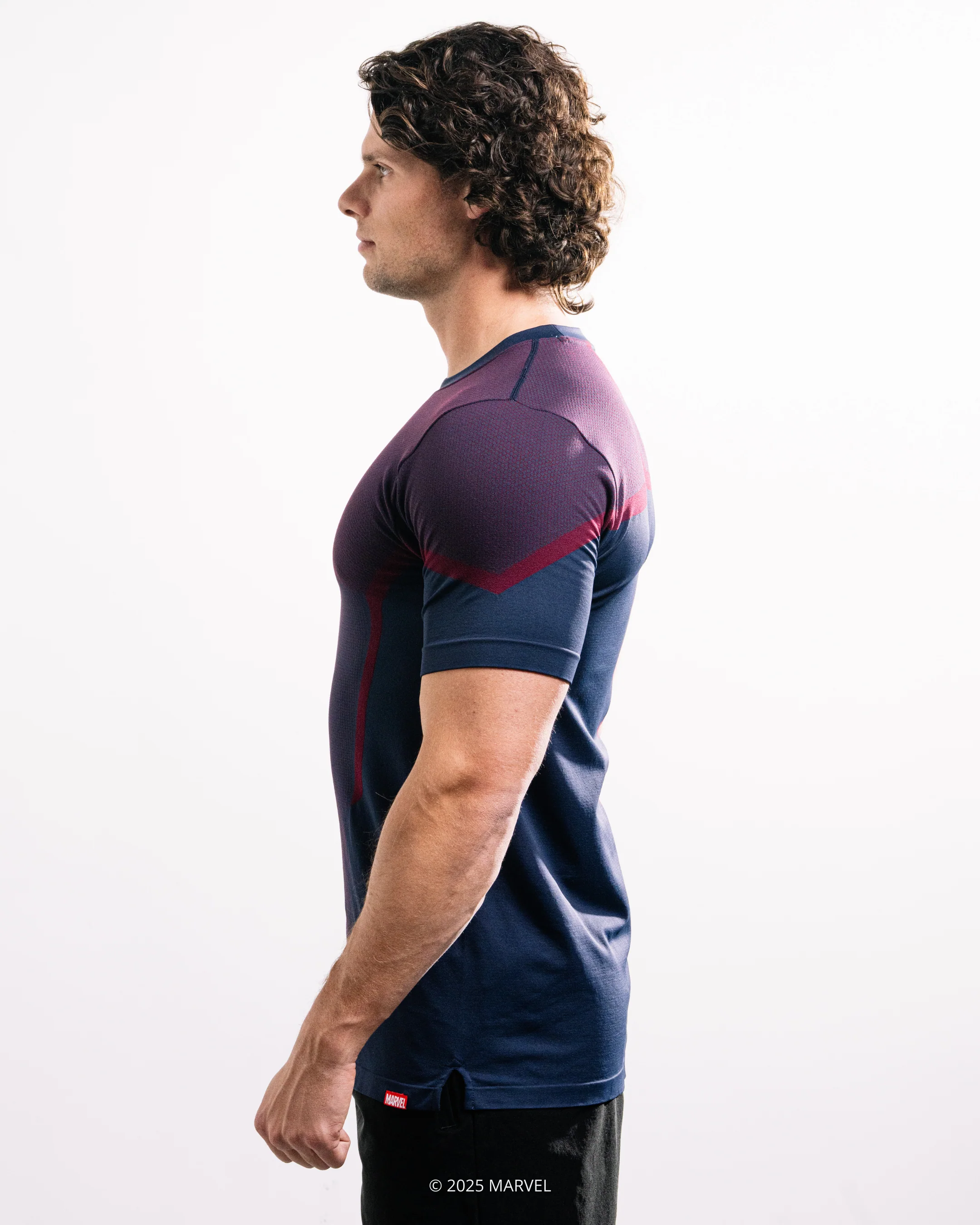 Captain America Super Suitâ„¢ Compression Short Sleeve - Image 10
