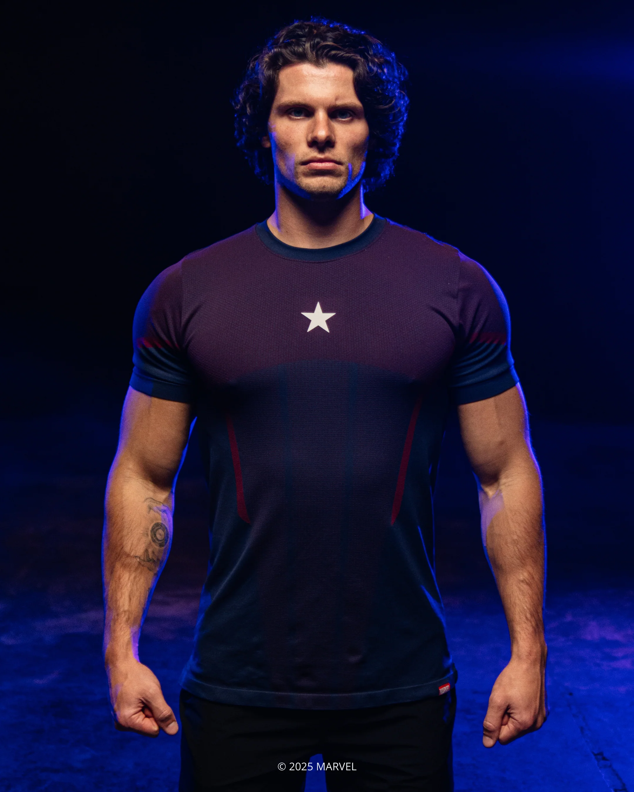 Captain America Super Suitâ„¢ Compression Short Sleeve - Image 17