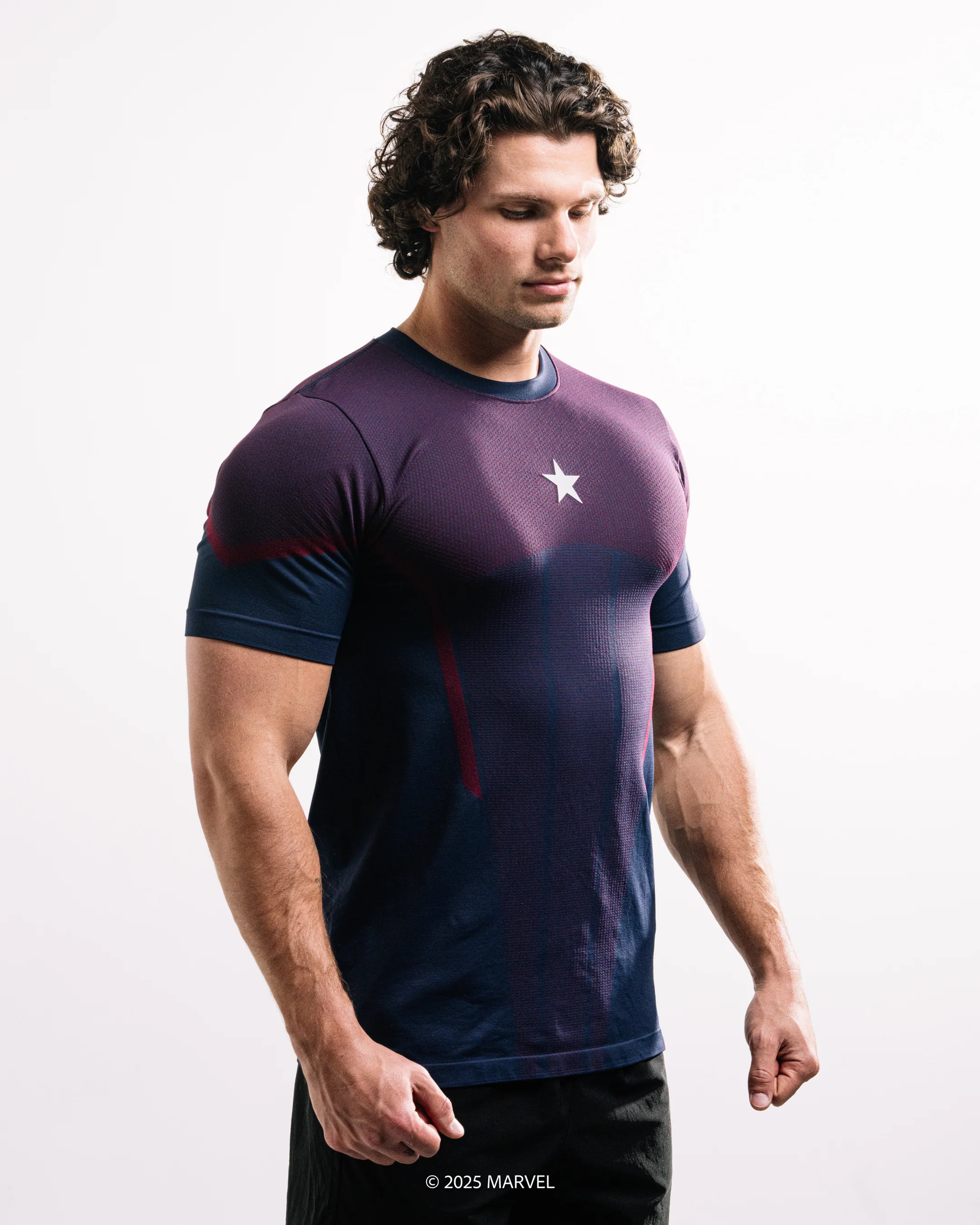 Captain America Super Suitâ„¢ Compression Short Sleeve - Image 5