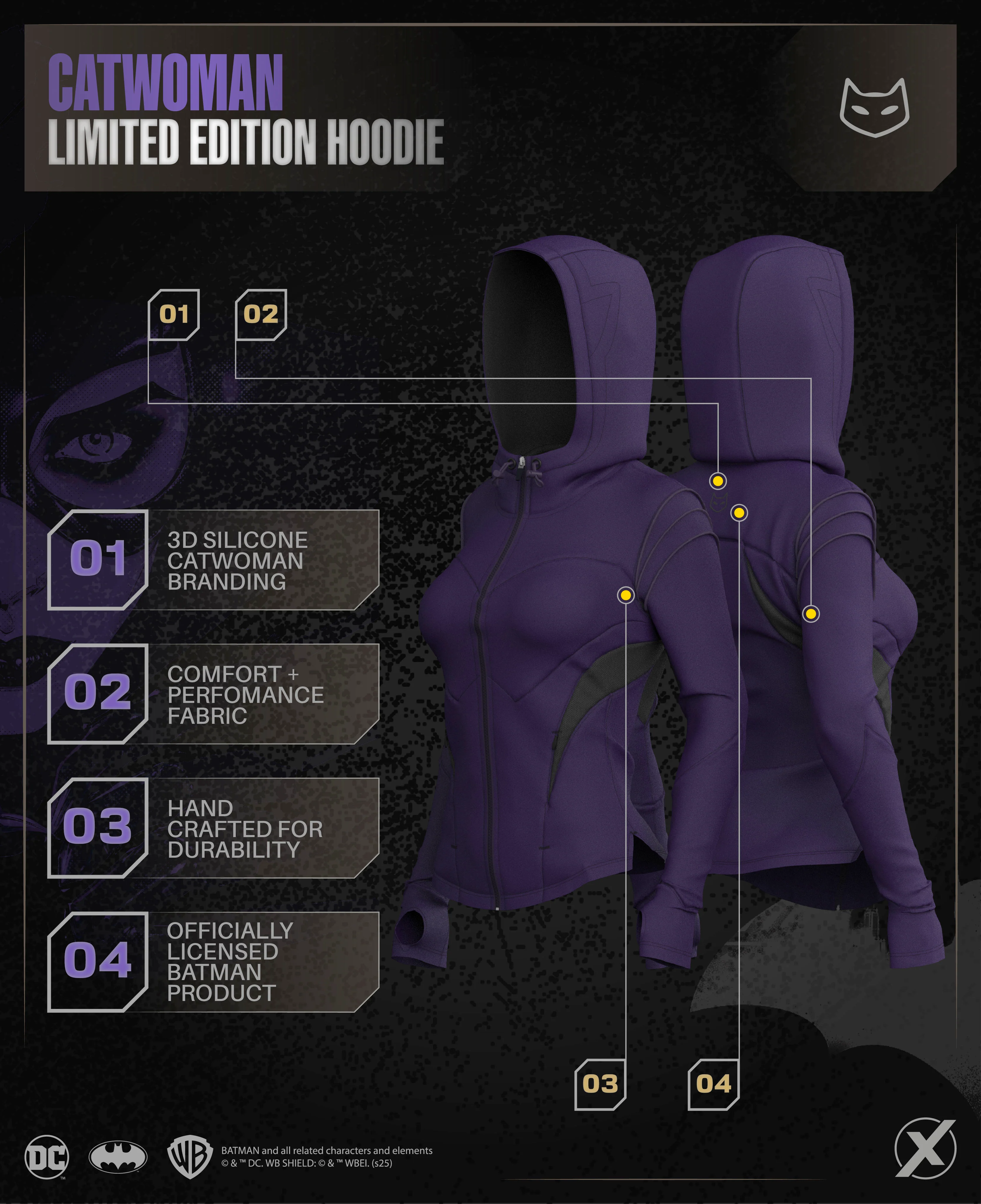 CATWOMAN Limited Edition Performance Hoodie - Image 4
