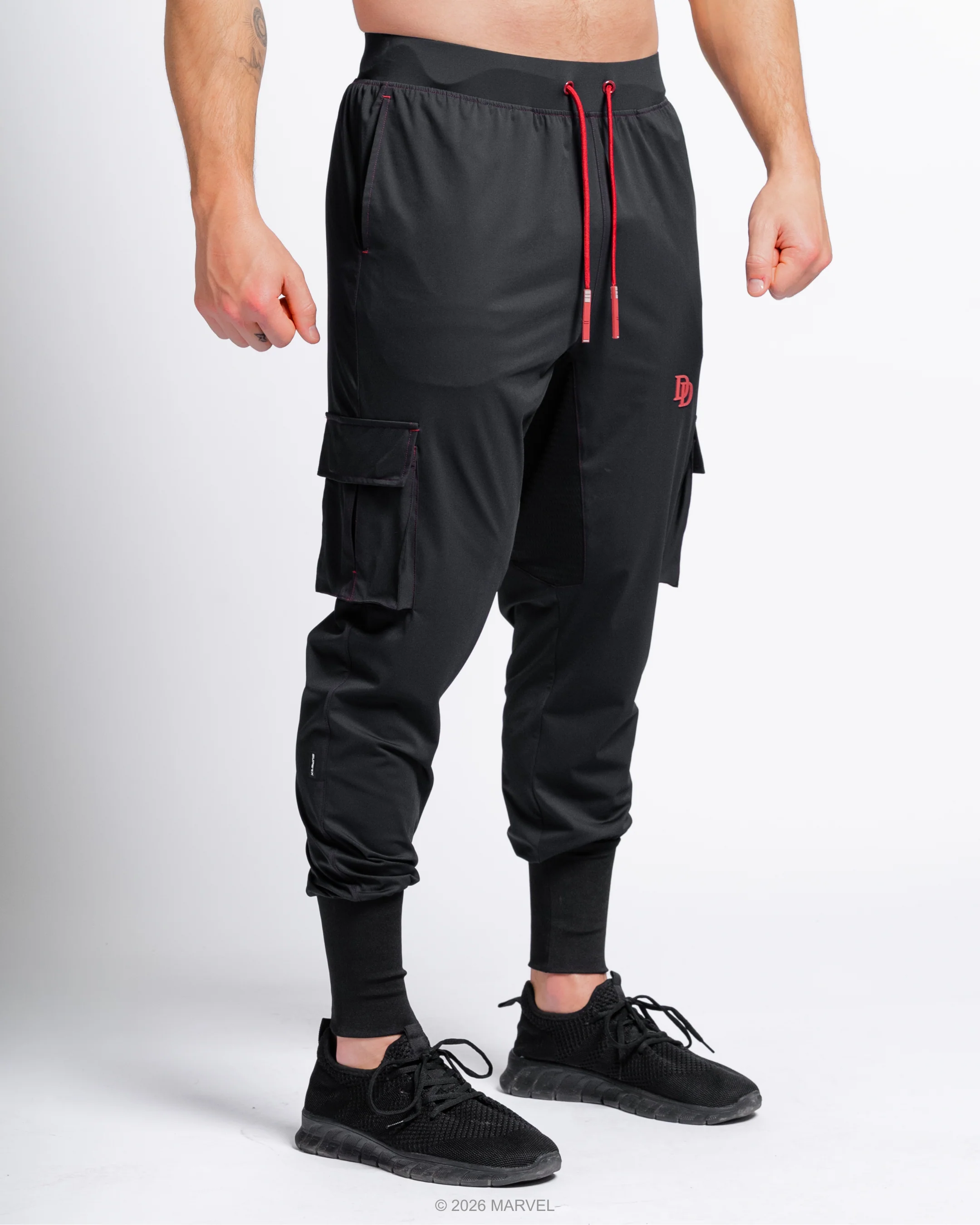 DAREDEVIL Performance High Rib Cargo Stealth Joggers - Image 8