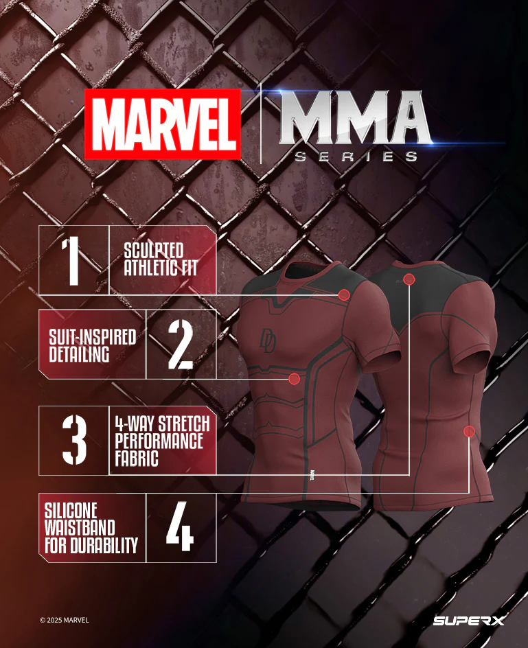 Daredevil Short Sleeve MMA Rash Guard - Image 5