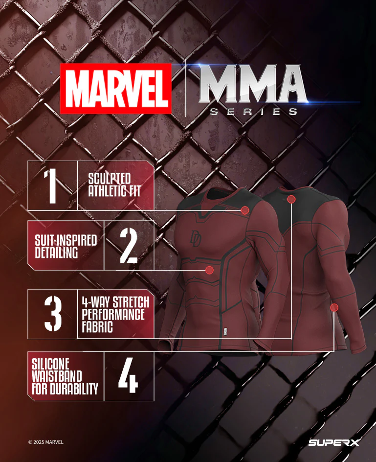 Daredevil Long Sleeve MMA Rash Guard - Image 7