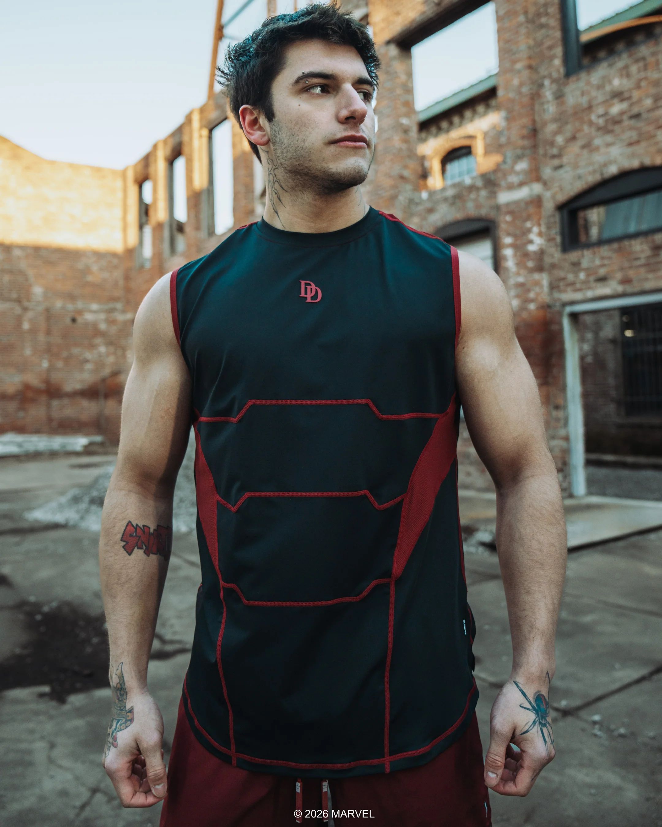 DAREDEVIL Performance Tank Top - Midnight Black - Image 13