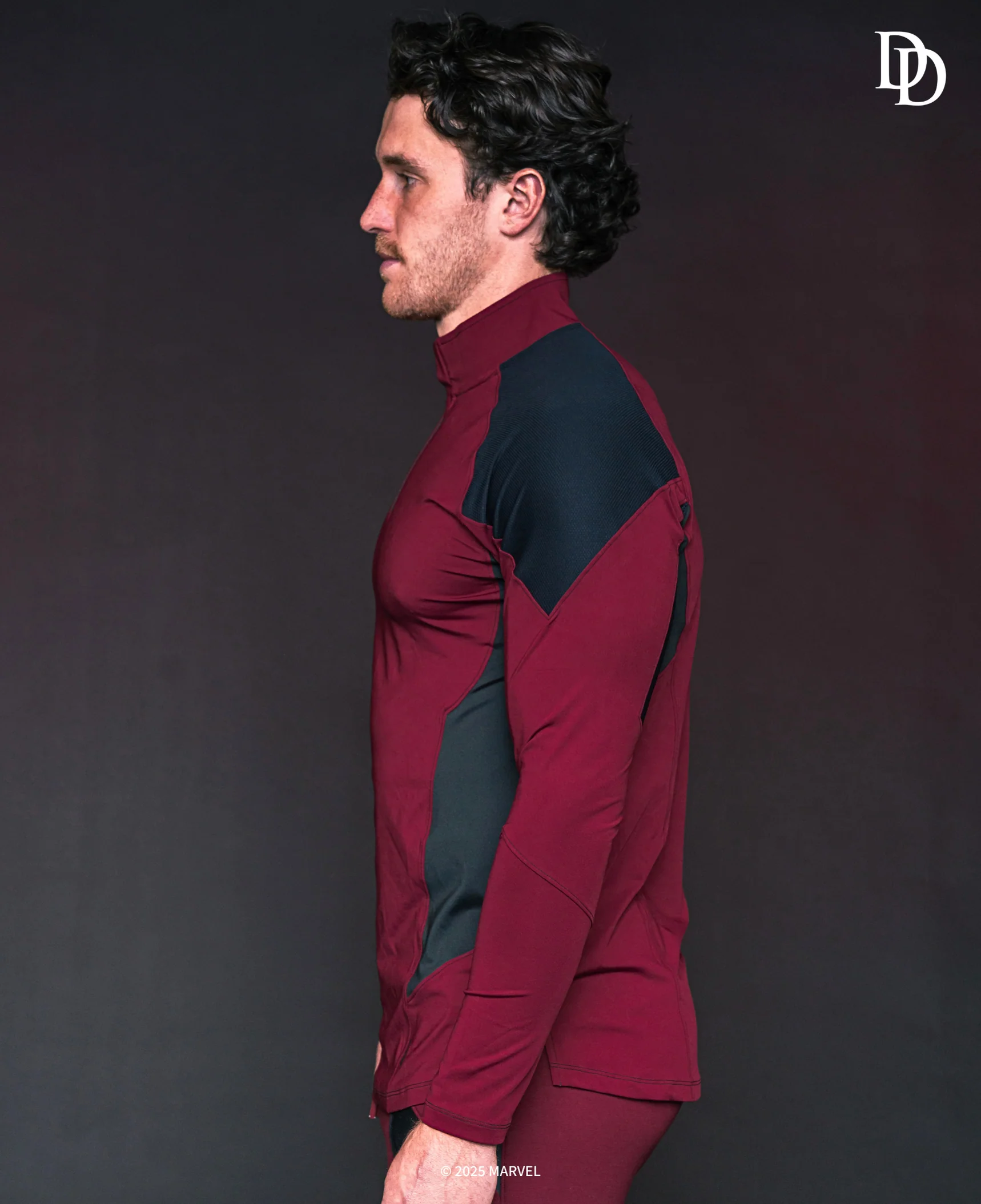 DAREDEVIL Performance 1/4 Zip Long Sleeve - Crimson - Image 4