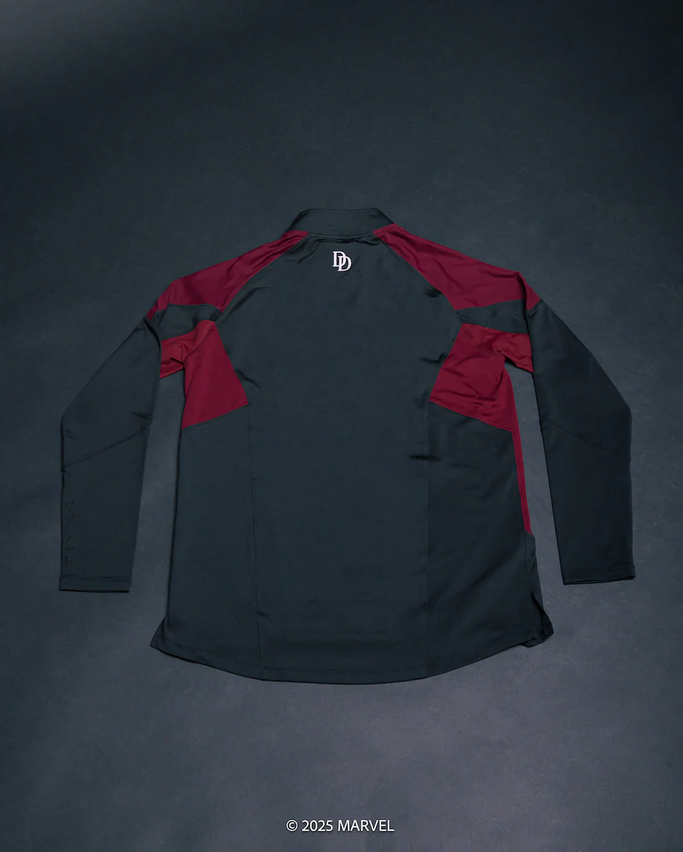DAREDEVIL Performance 1/4 Zip Long Sleeve - Midnight Black - Image 6