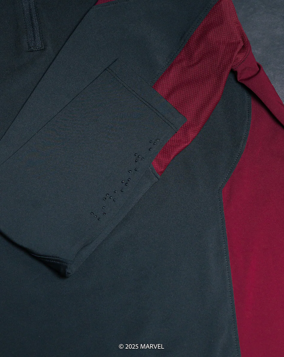 DAREDEVIL Performance 1/4 Zip Long Sleeve - Midnight Black - Image 7