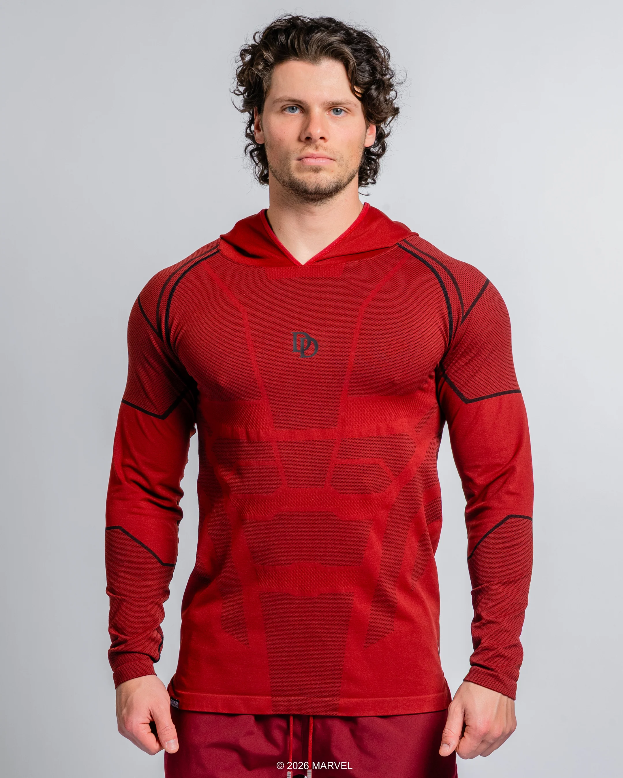 DAREDEVIL Super Suit™ Compression Pullover Hoodie - Crimson
