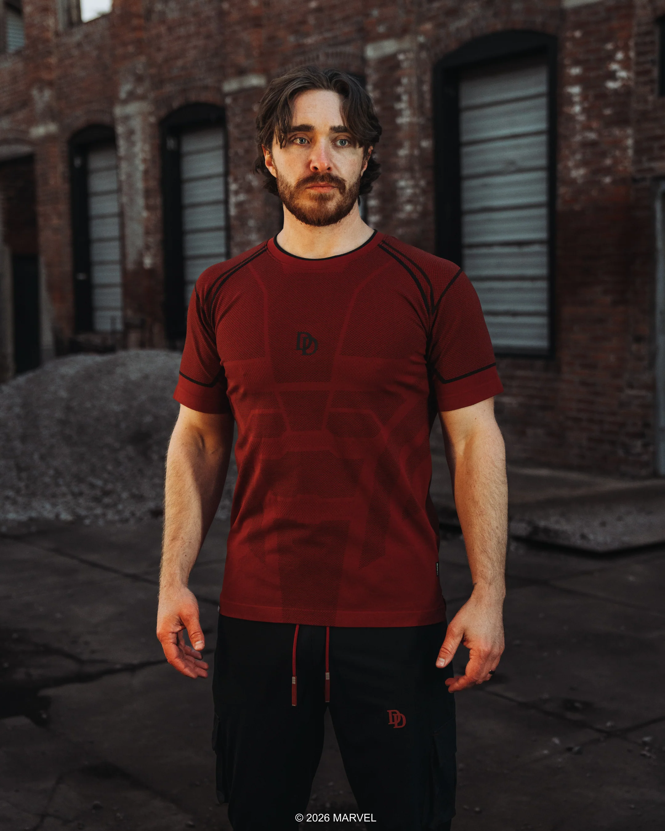 DAREDEVIL Super Suit™ Compression Short Sleeve - Crimson - Image 12