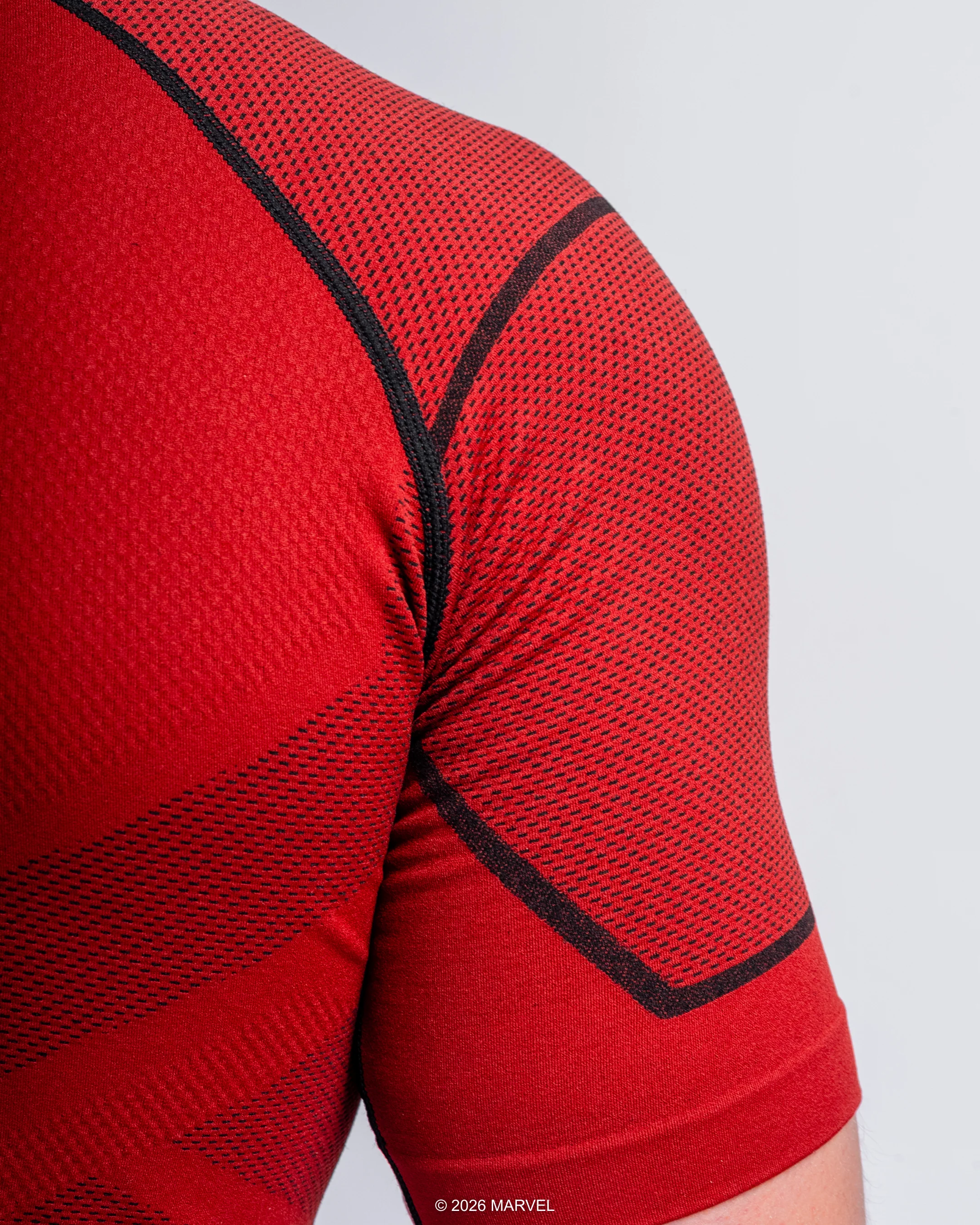 DAREDEVIL Super Suit™ Compression Short Sleeve - Crimson - Image 7