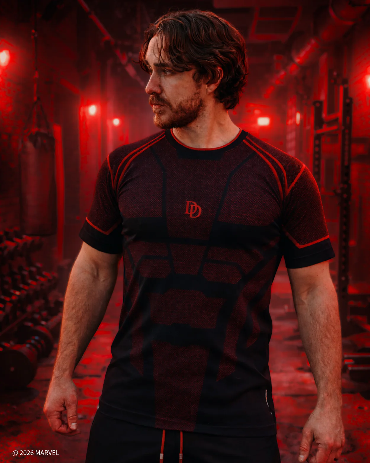 DAREDEVIL Super Suit™ Compression Short Sleeve - Midnight Black - Image 5