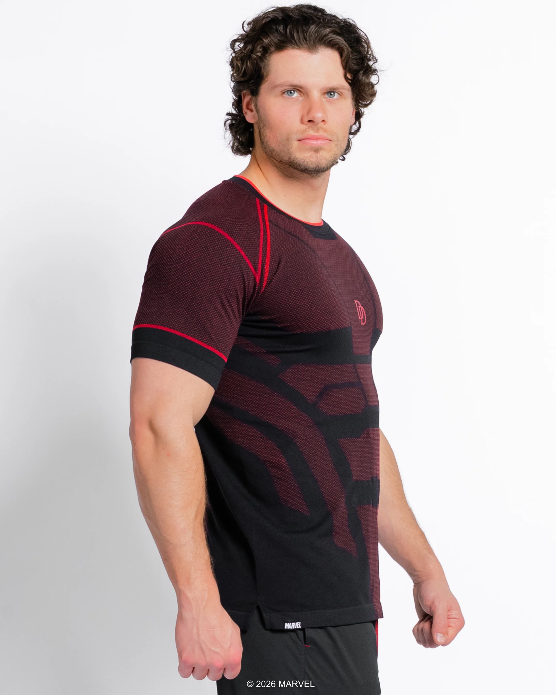 DAREDEVIL Super Suit™ Compression Short Sleeve - Midnight Black - Image 6