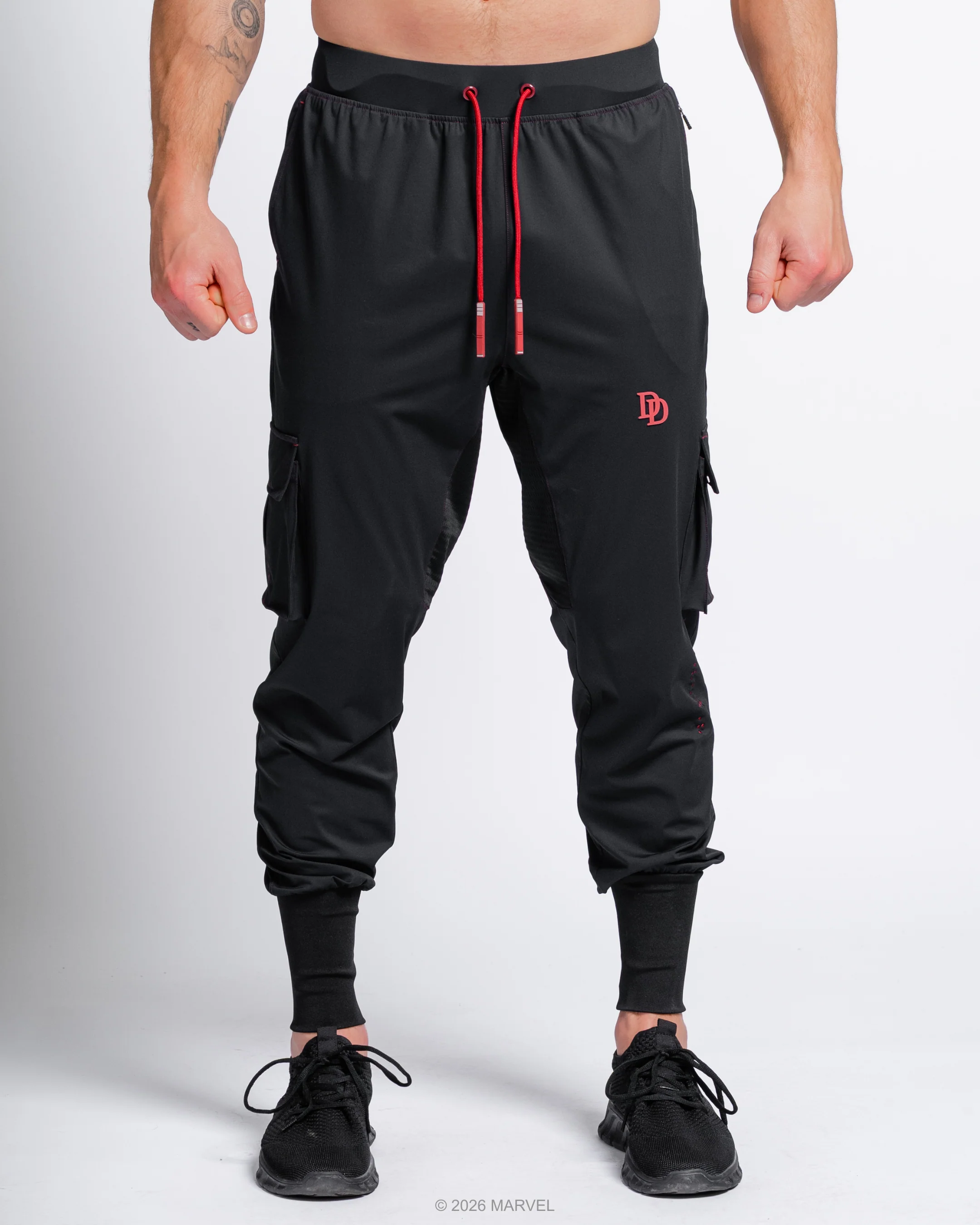 DAREDEVIL Performance High Rib Cargo Stealth Joggers - Image 7