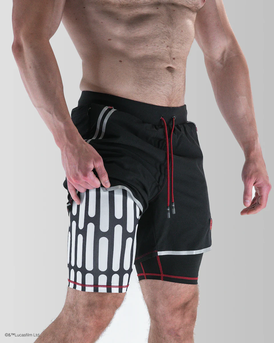 DARTH VADER Death Star Performance 7" Liner Shorts - Image 2