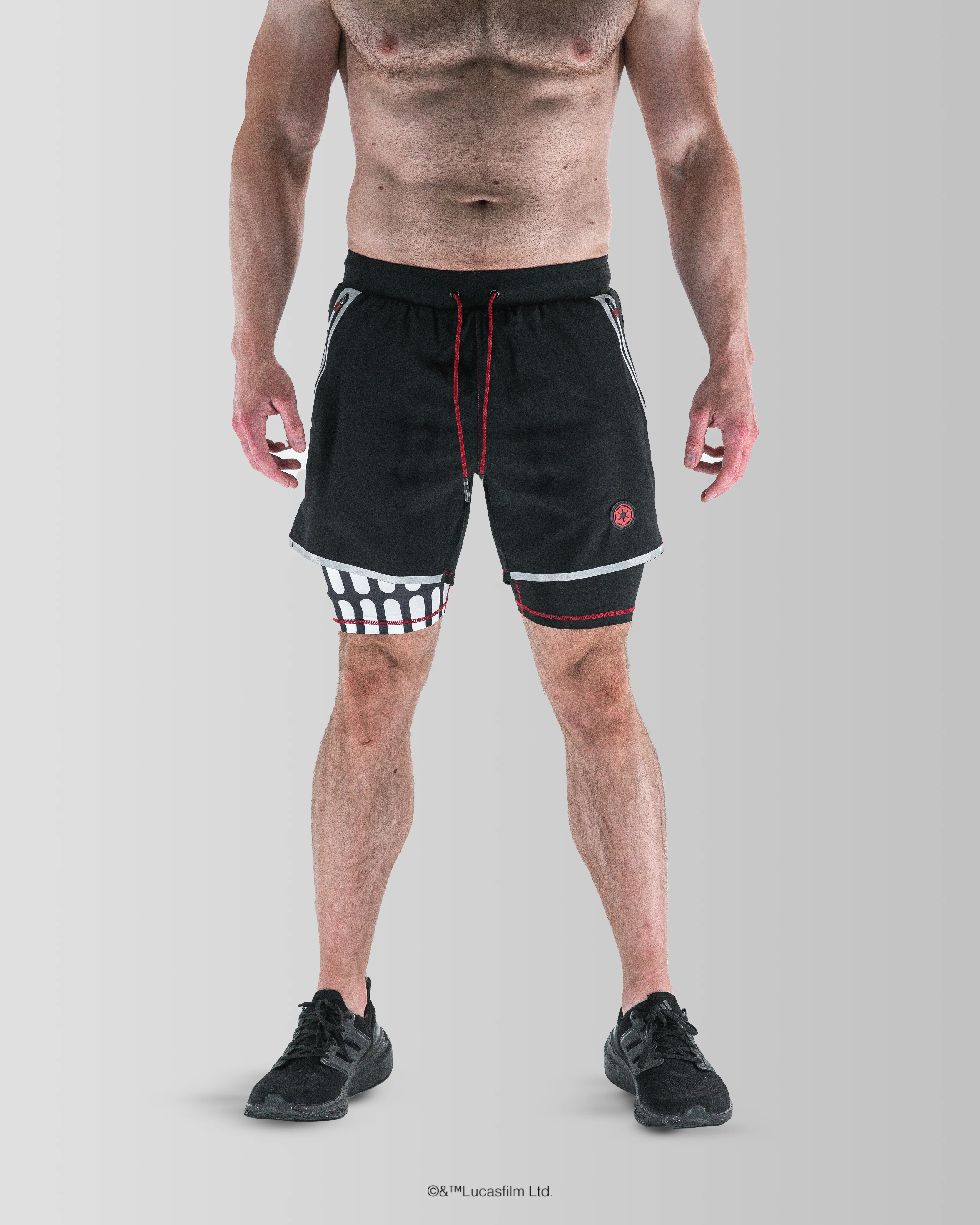 DARTH VADER Death Star Performance 7" Liner Shorts - Image 3