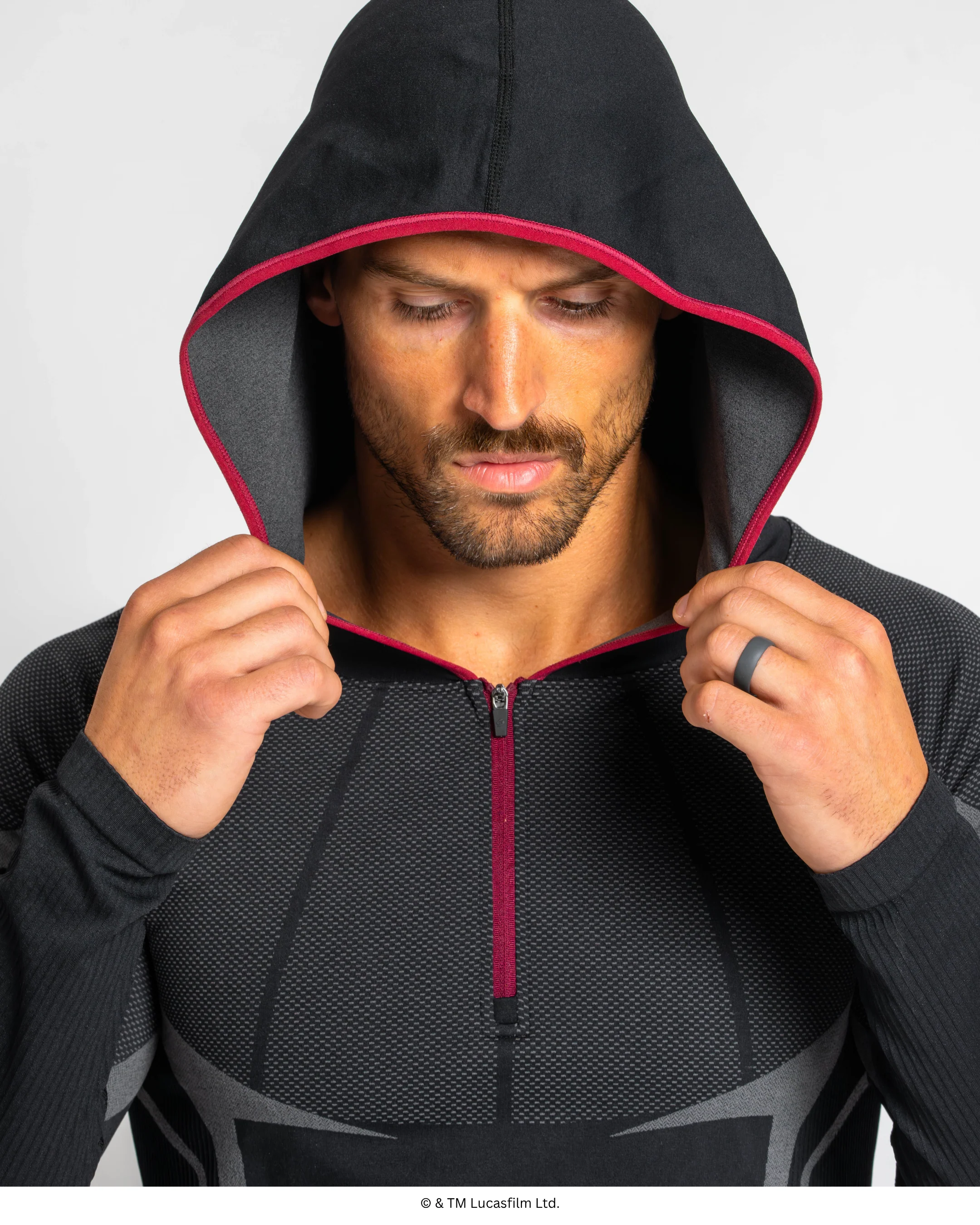 DARTH VADER Super Suit⢠Compression Pullover Hoodie - Image 3