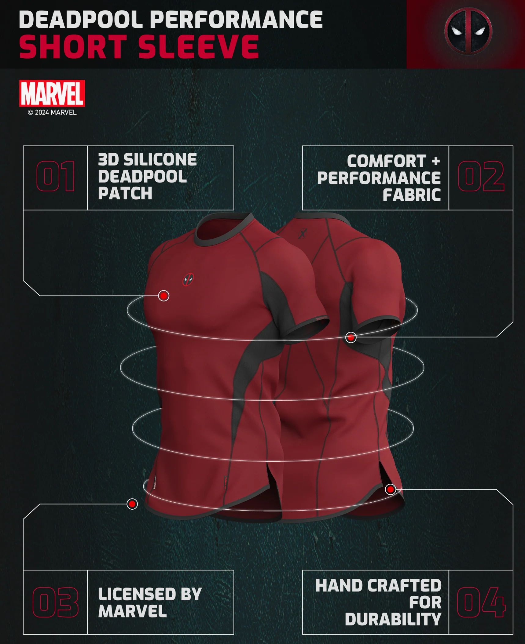 DEADPOOL Performance Short Sleeve - Image 5
