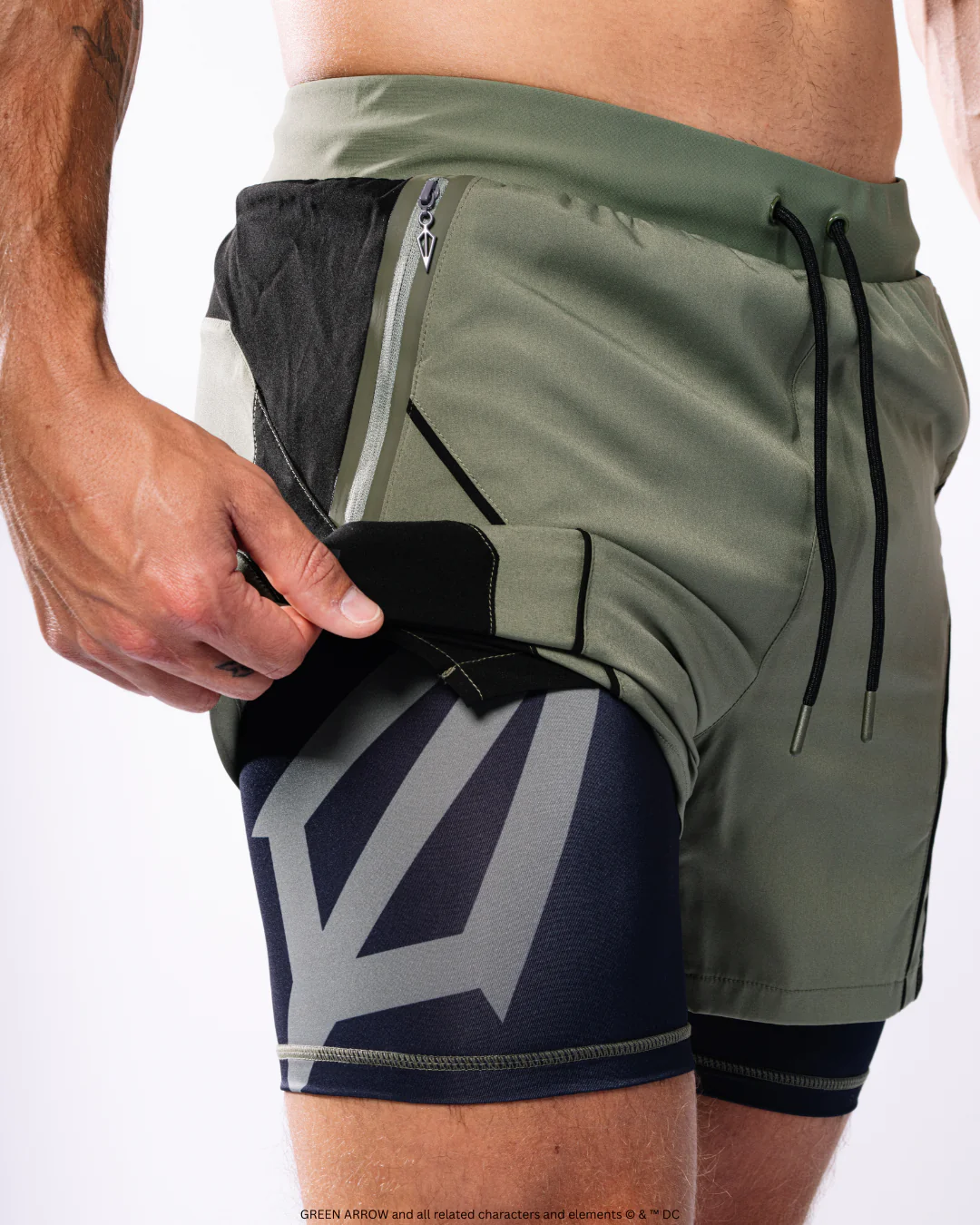 GREEN ARROW™ Arrowhead Performance 7" Shorts w/Liner 1 of 500 - Image 7