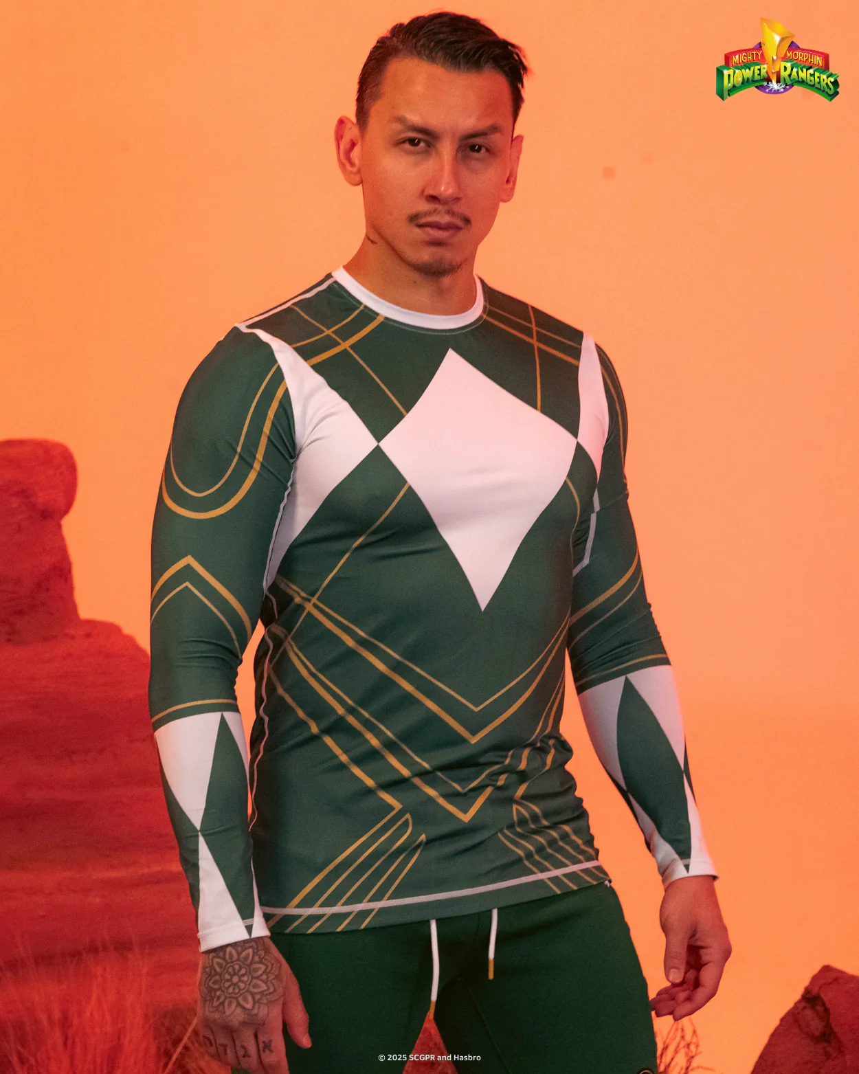 Green Ranger Long Sleeve MMA Rash Guard - Image 11