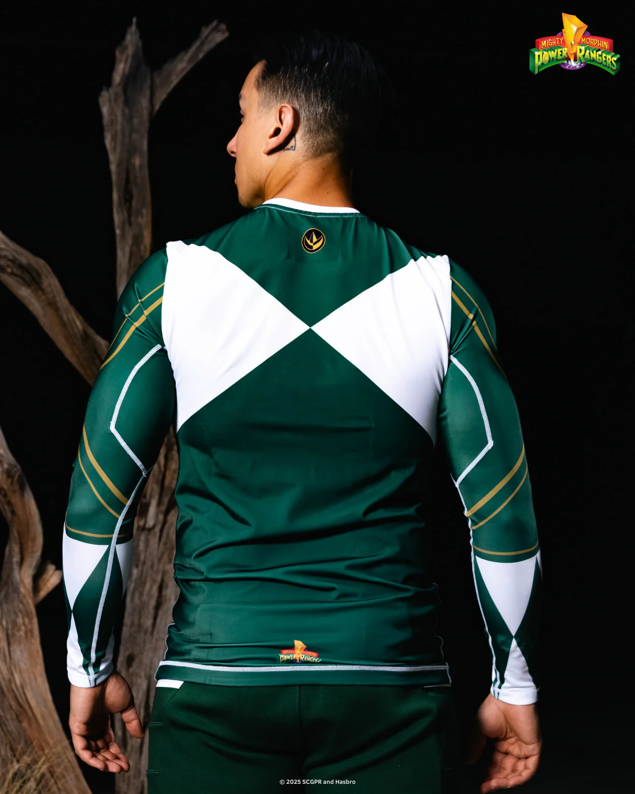 Green Ranger Long Sleeve MMA Rash Guard - Image 3
