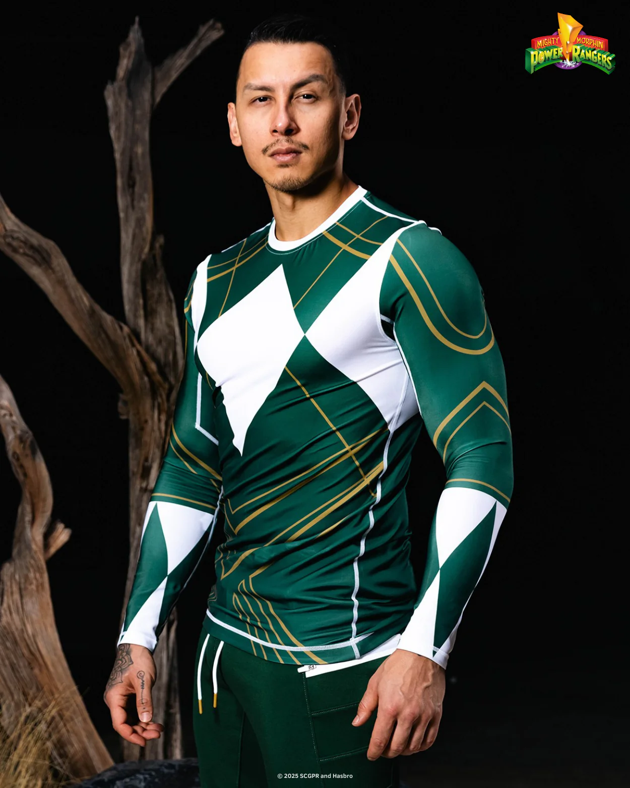 Green Ranger Long Sleeve MMA Rash Guard - Image 4