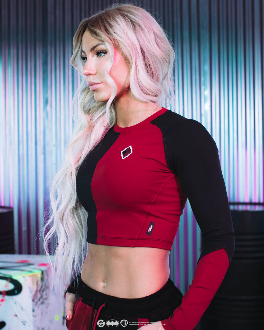 HARLEY QUINN Cropped Performance Long Sleeve - Image 6