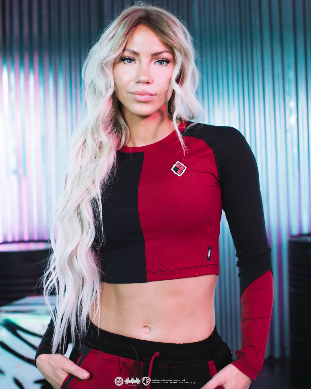 HARLEY QUINN Cropped Performance Long Sleeve - Image 7
