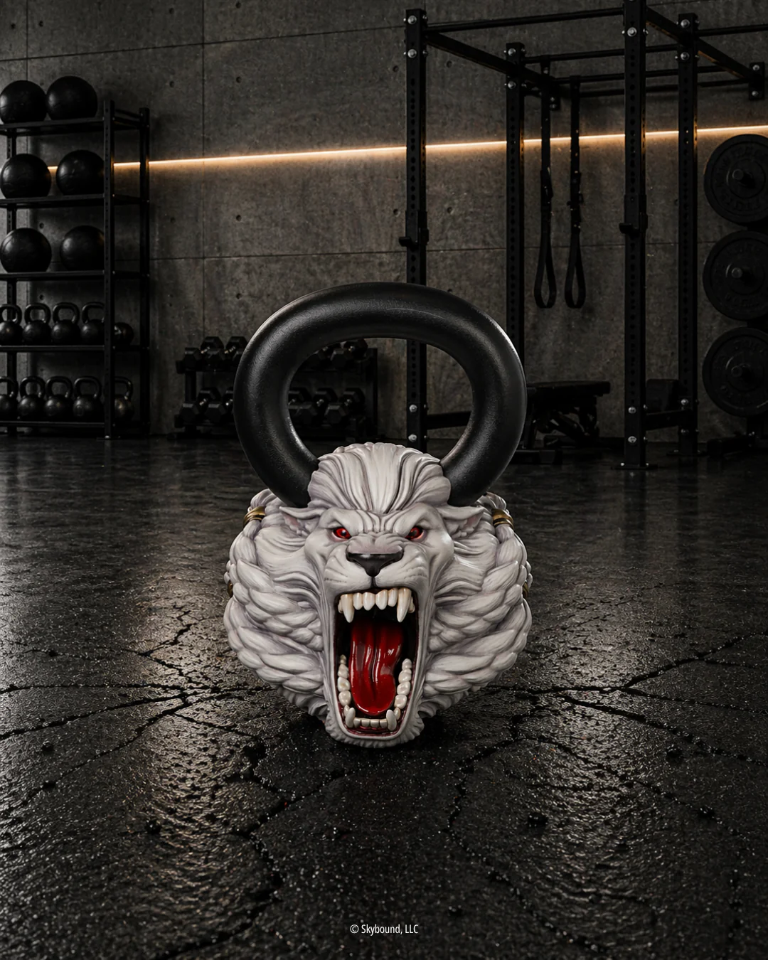 BATTLE BEAST Hand-Painted Kettlebell 1 of 10 - 60lbs - Image 4