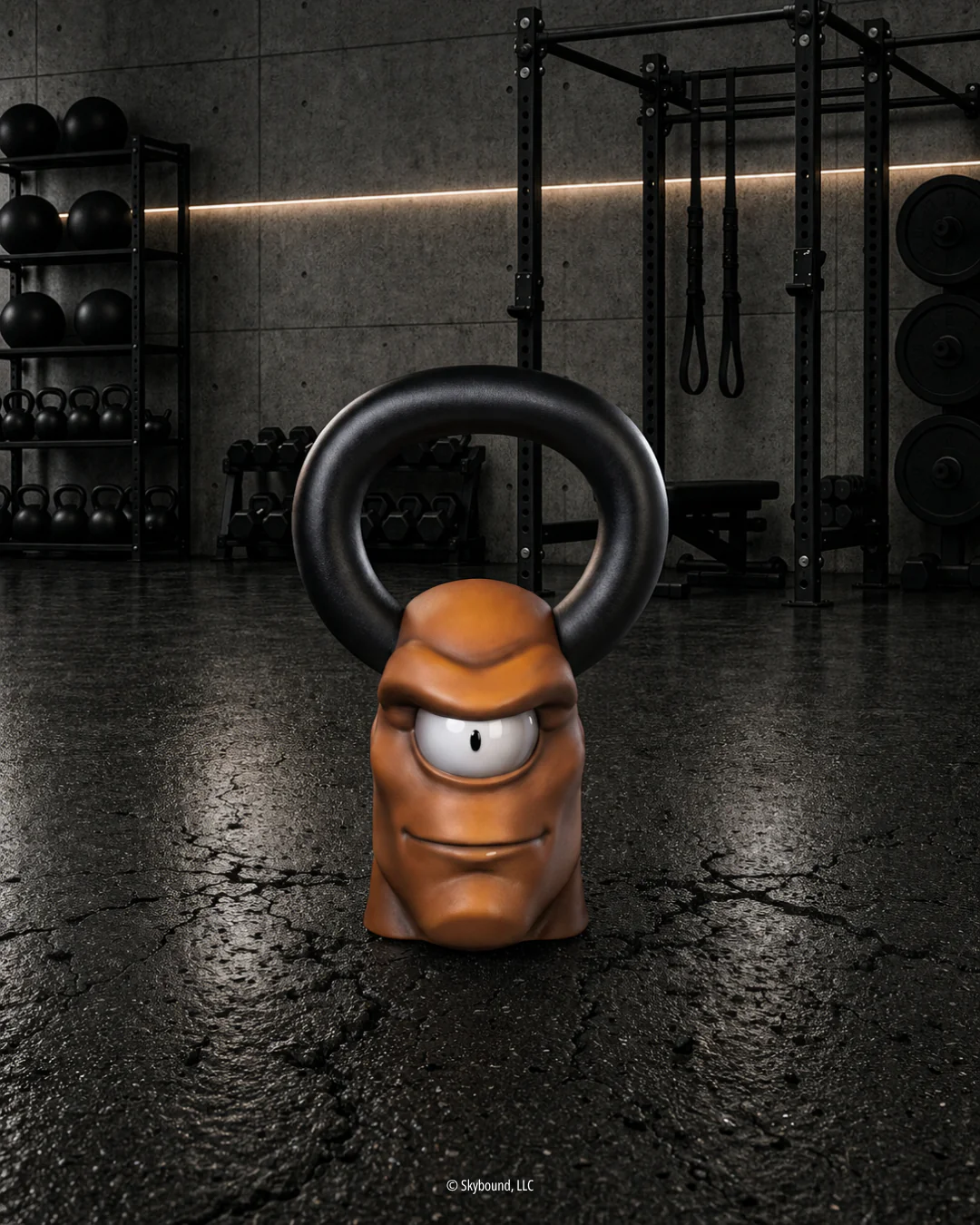 ALLEN THE ALIEN Hand-Painted Kettlebell 1 of 10 - 50lbs - Image 4