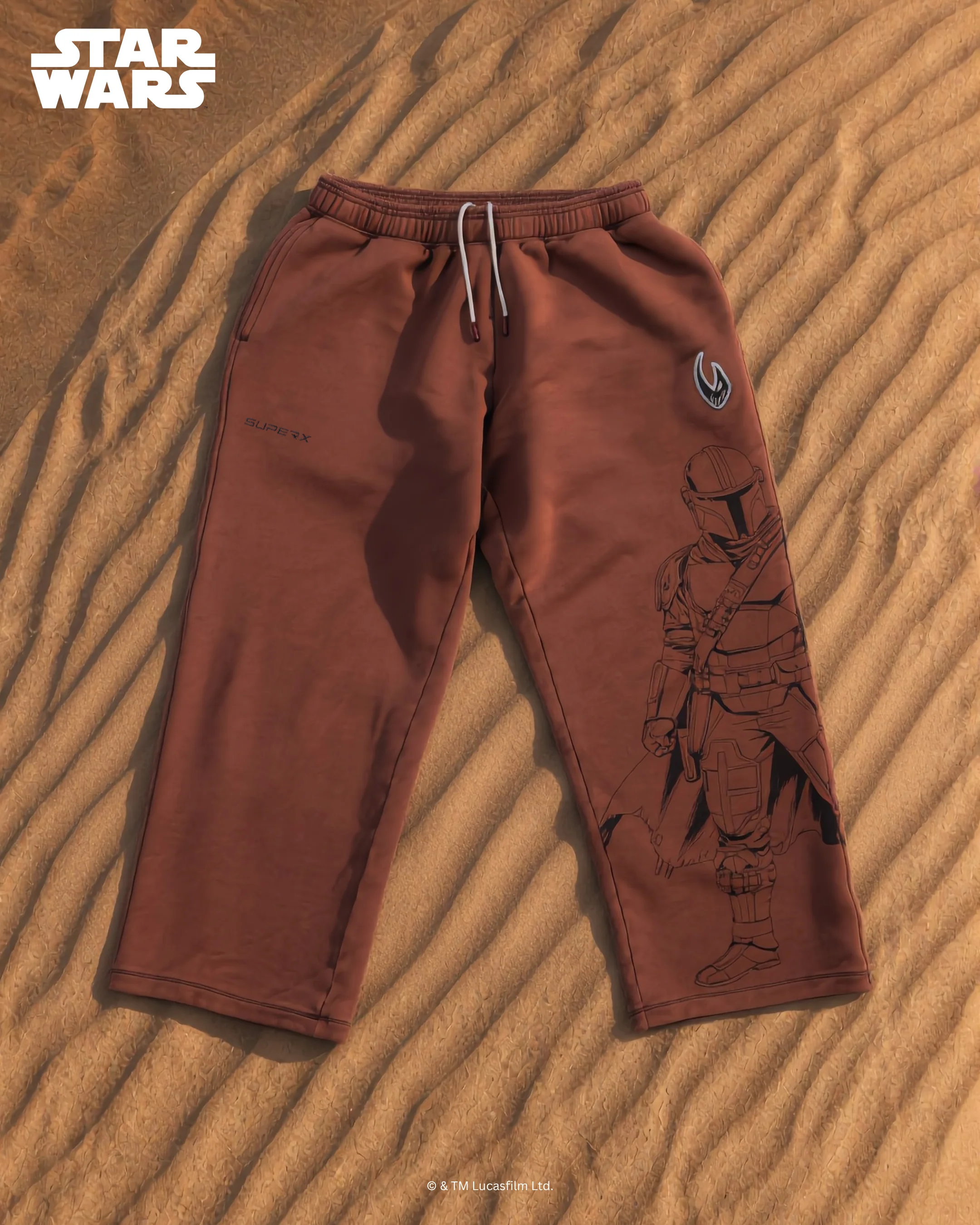 STAR WARS™ The Mandalorian Oversized Joggers - Wasteland Brown 1 of 300
