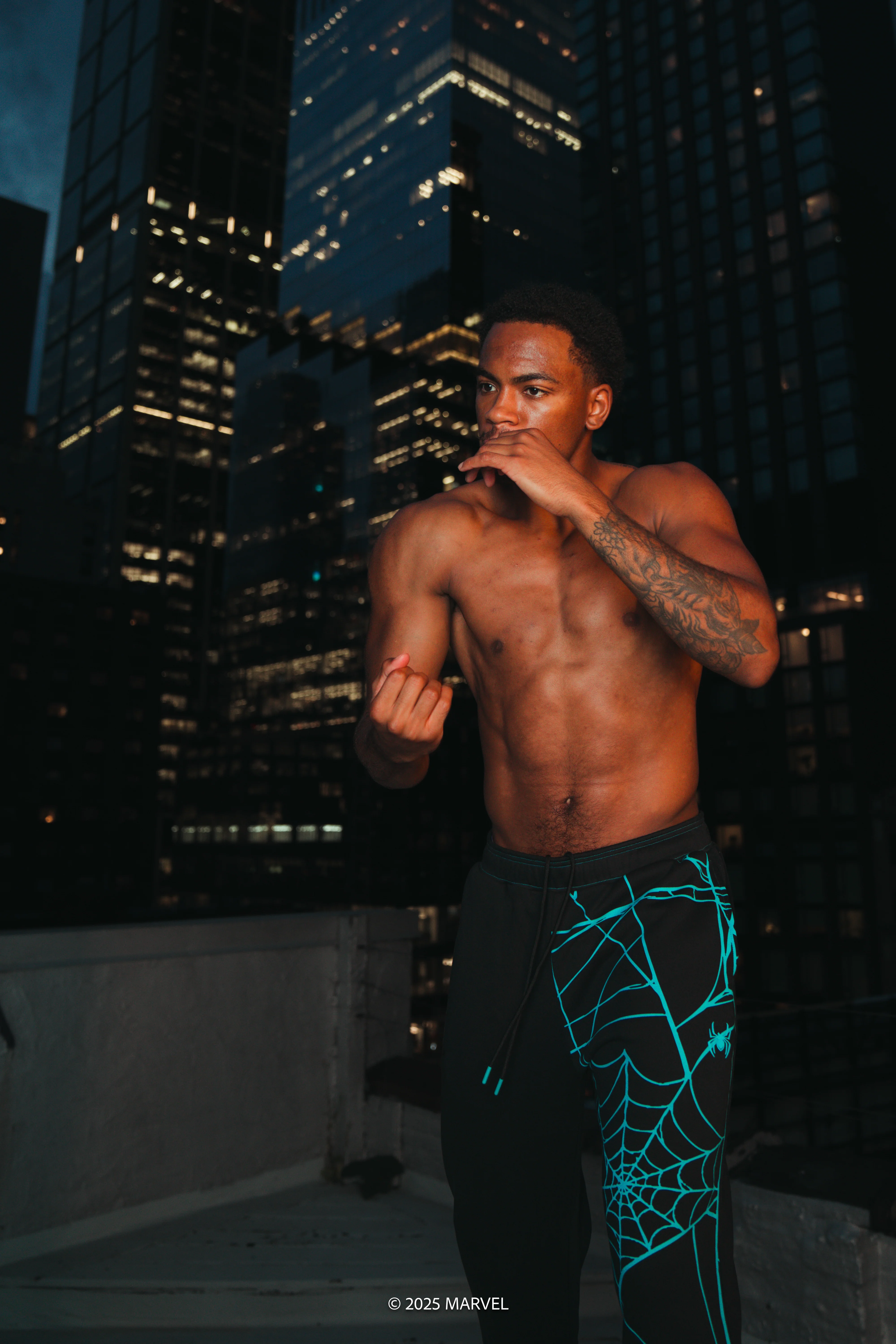 Spider-Man Miles Morales Multiverse Oversized Graphic Joggers - Electric Blue - Image 6