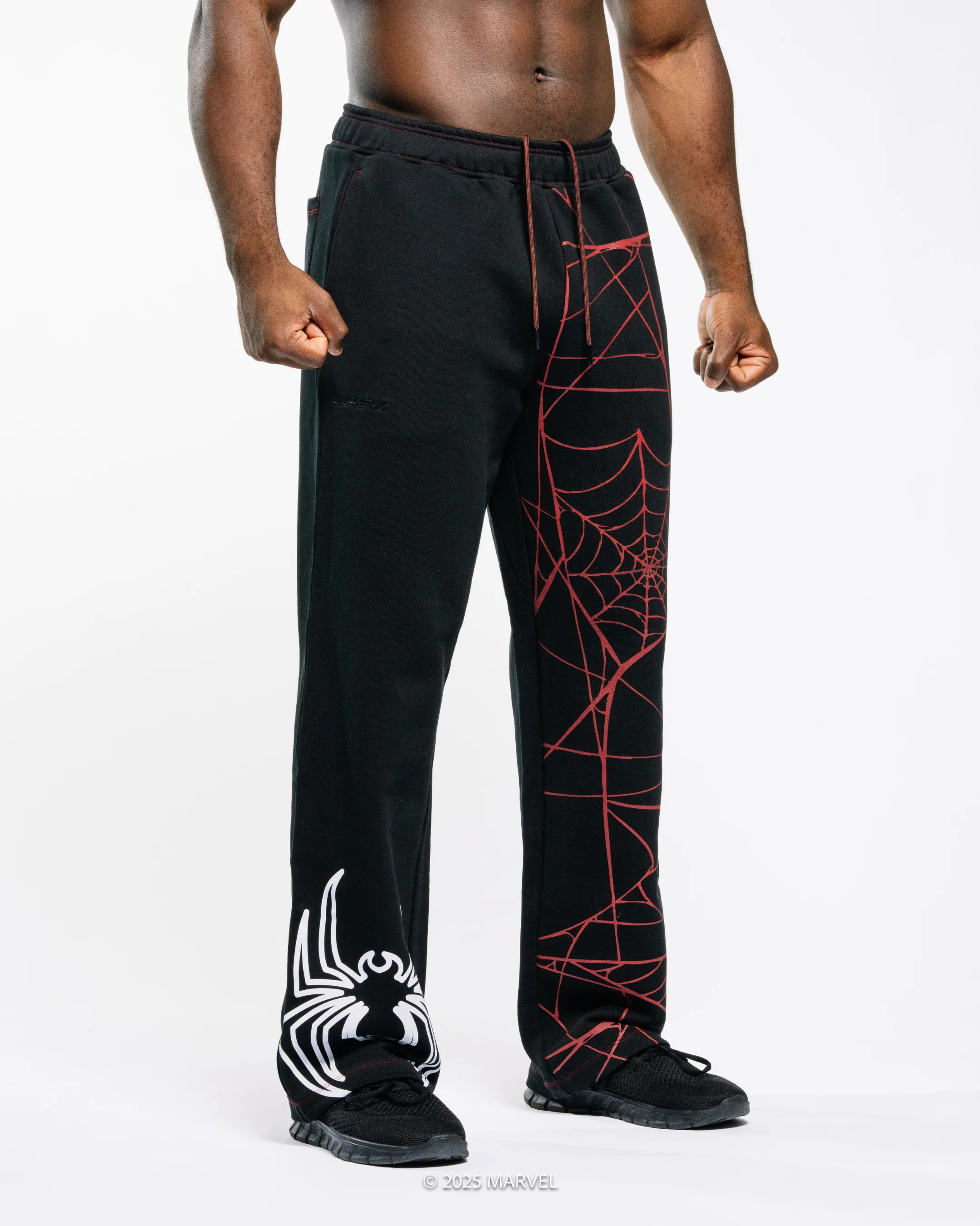 Spider-Man Miles Morales Multiverse Oversized Graphic Joggers - Quantum Red - Image 7