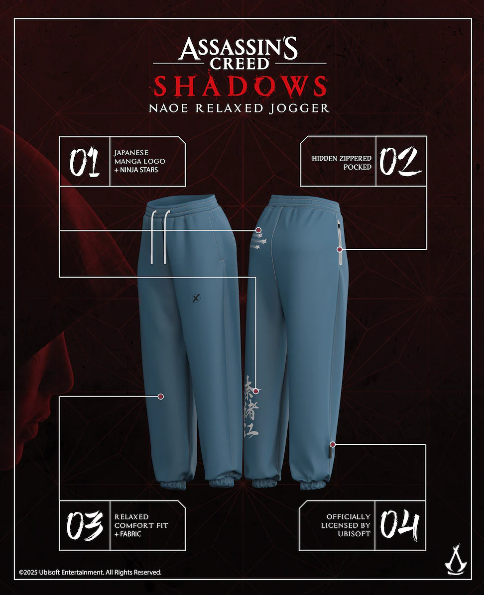 NAOE Assassins Creed Shadows Oversized Performance LTD Joggers 1 of 250 - Image 4