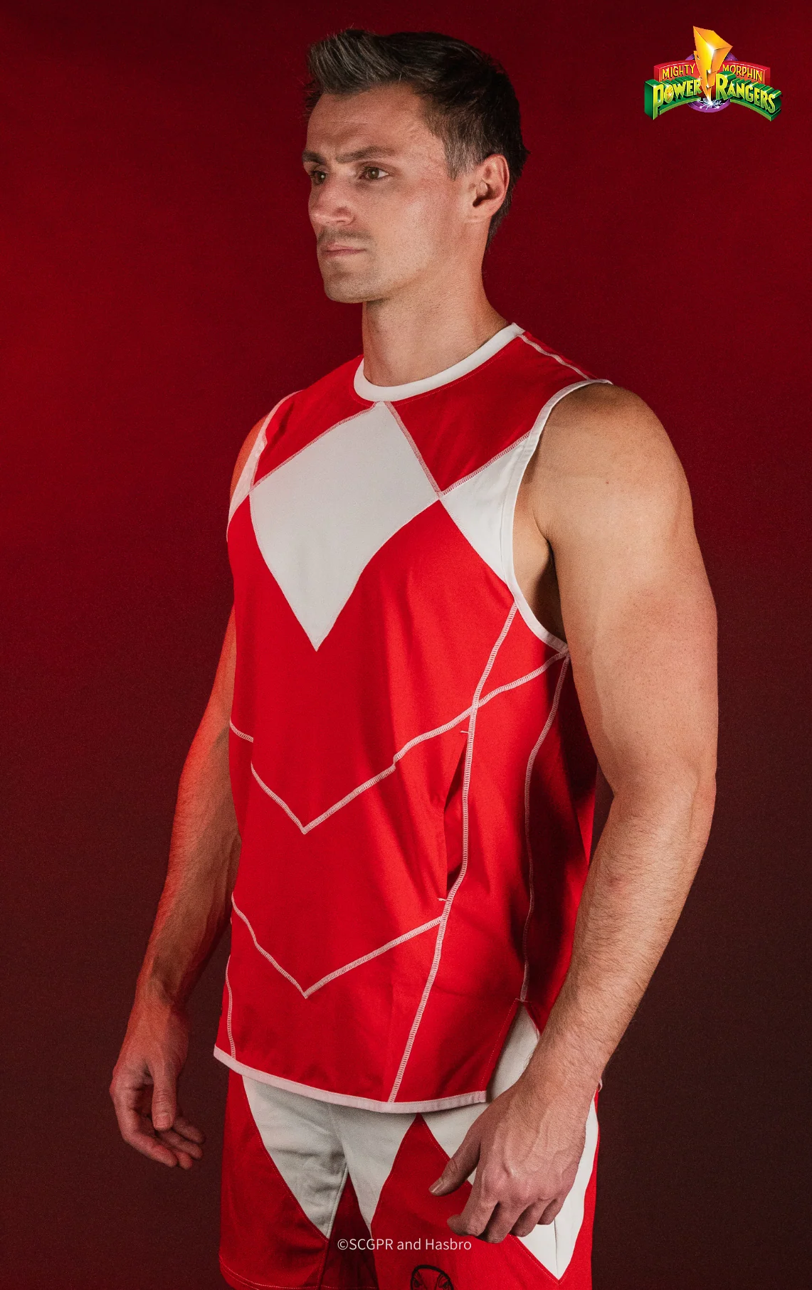 Red Ranger Performance Tank Top - Image 3