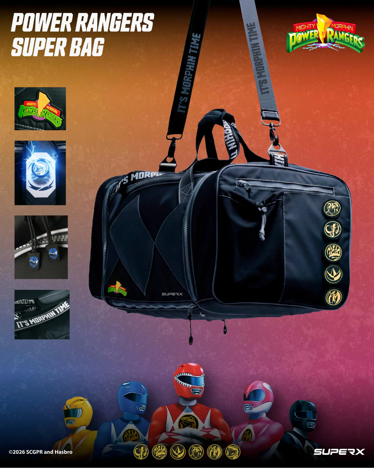 Mighty Morphin Power Rangers Super Bag 45L - Image 12