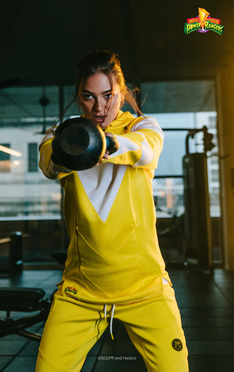 Yellow Ranger Women's Limited Edition Performance Pullover Hoodie V2 - Image 12
